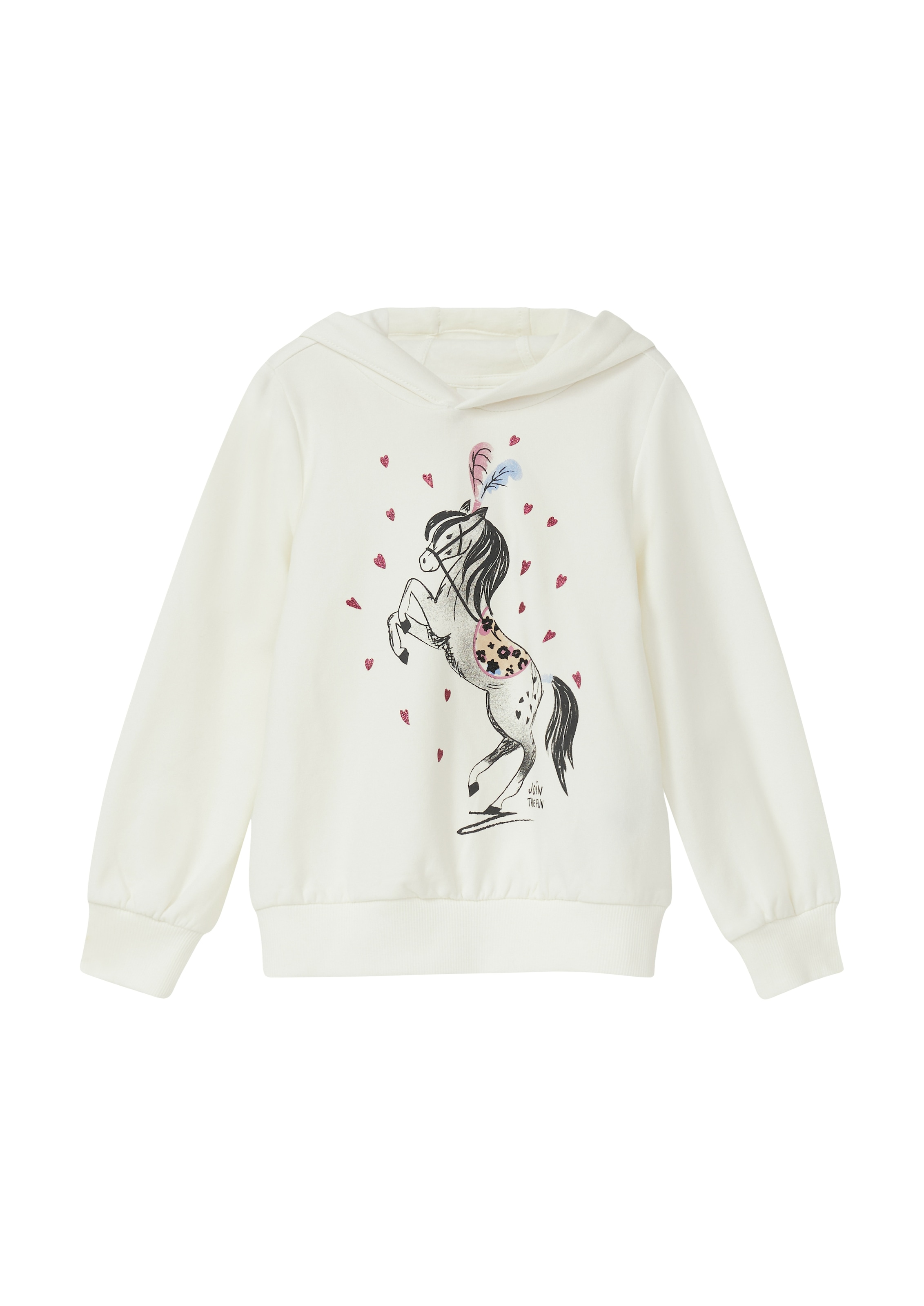 s.Oliver Junior Kapuzensweatshirt, mit kuschliger Innenseite