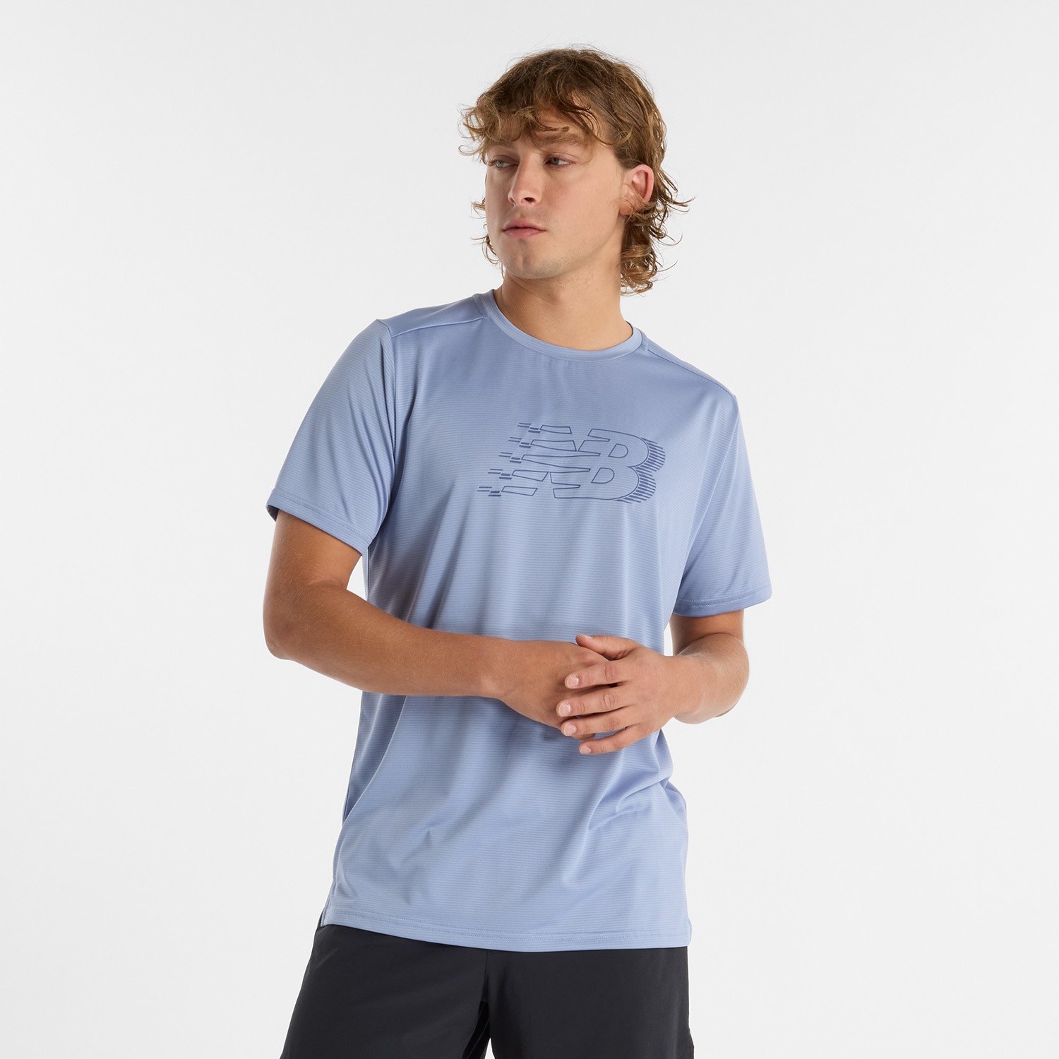 New Balance Laufshirt "Sport Essentials Printed Run T-Shirt" für Laufen und Fitness geeignet, als Laufshirt konzipiert