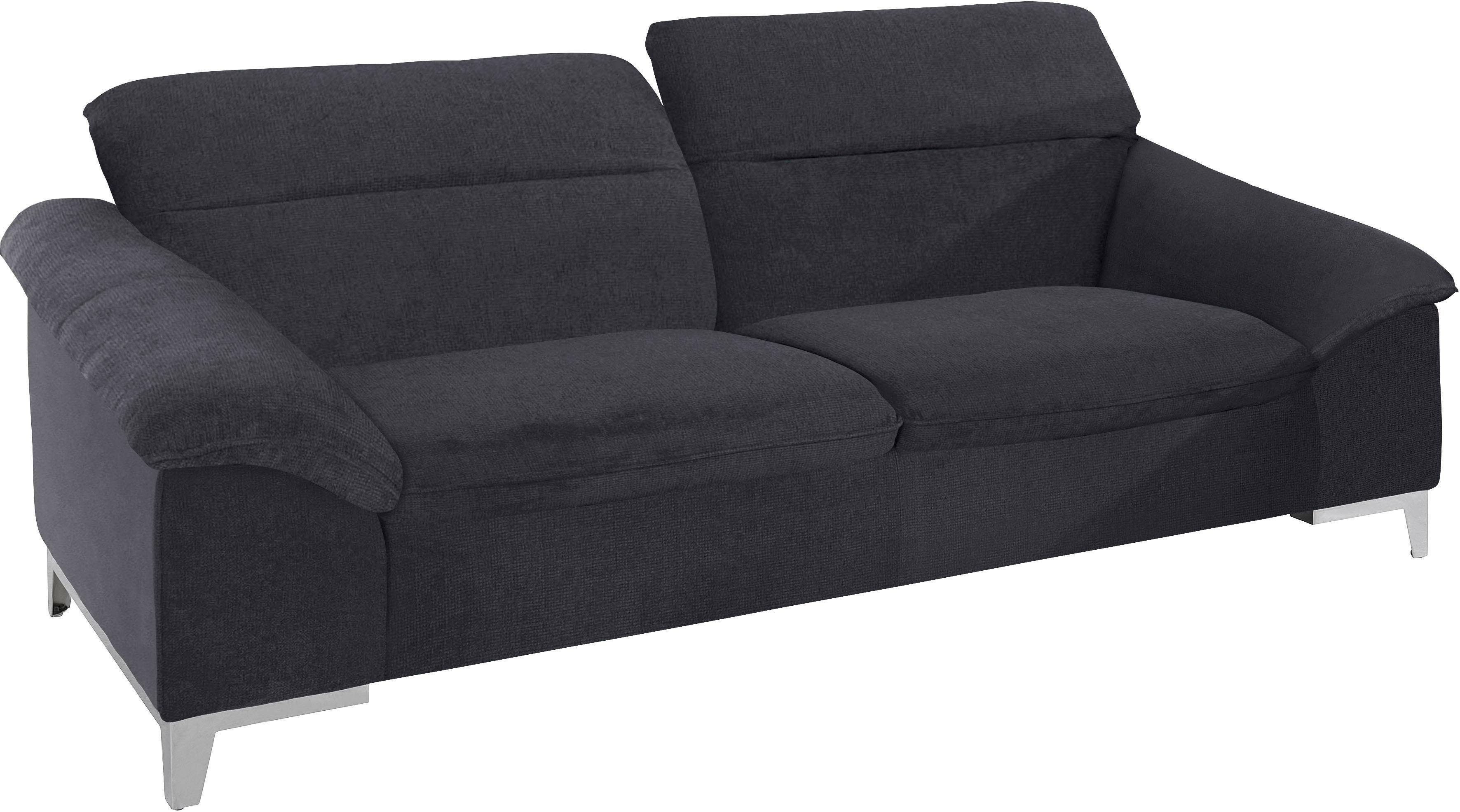 COTTA Polstergarnitur "Teresa" Set, Set bestehend aus: 3-Sitzer mit Kopfteilverstellung & Hocker