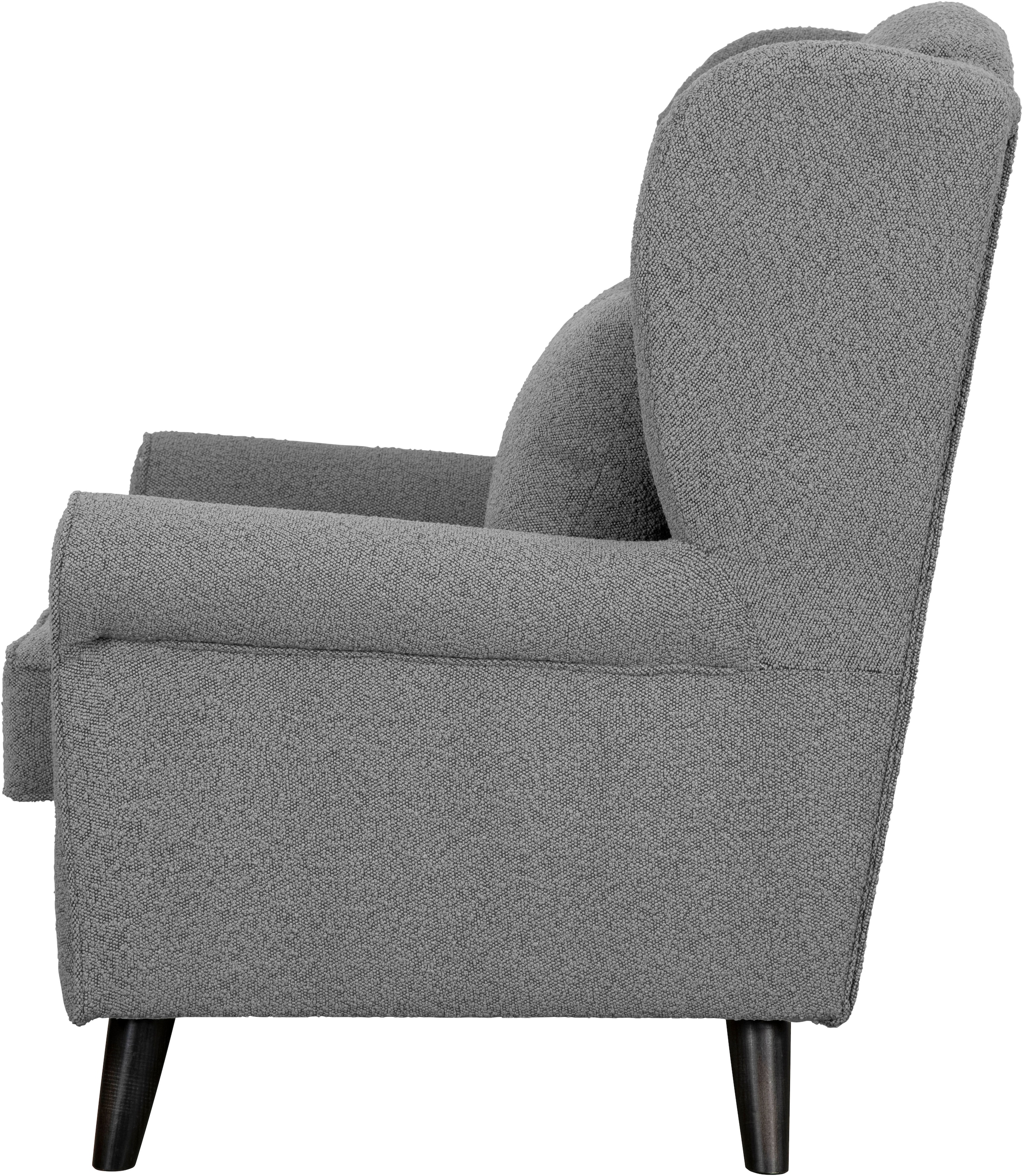 Home affaire Sessel »Ohrensessel CHISTELLE, wahlweise mit Polsterhocker«, mit Wellenunterfederung, Masse: B/T/H: 81/87/99 cm