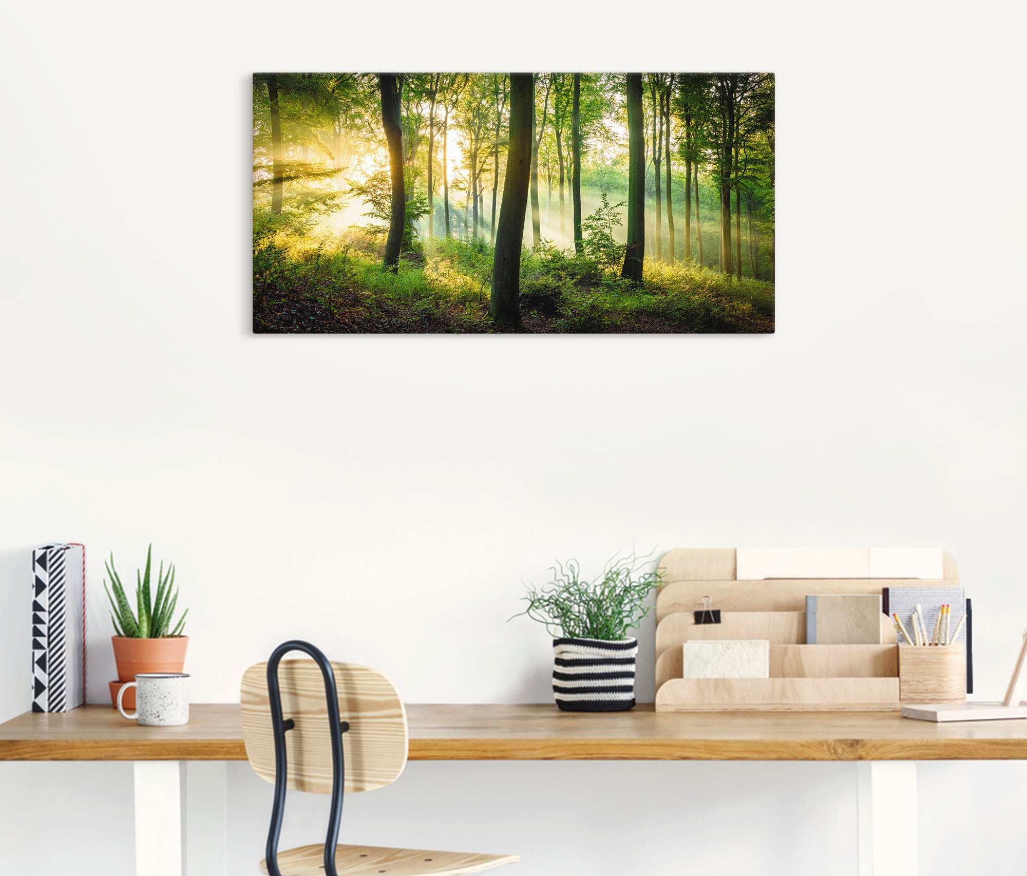 Artland Wandbild »Herbst im Wald II«, Waldbilder, (1 St.), als Alubild, Outdoorbild, Leinwandbild, Poster, Wandaufkleber