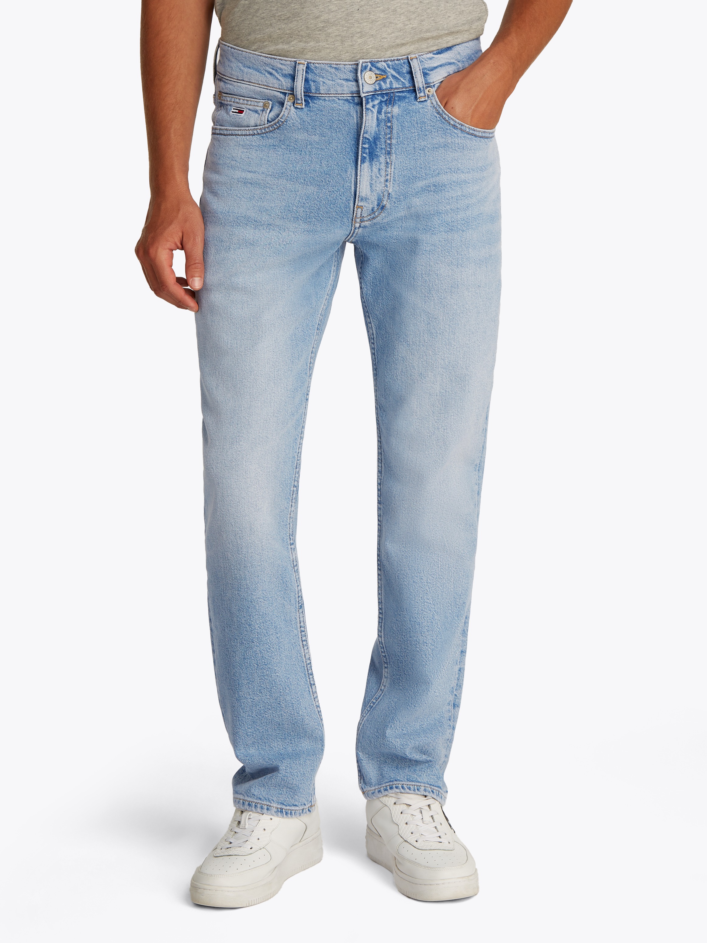 Tommy Jeans Slim-fit-Jeans »Ryan Regular Slim Straight« Slim‑Straight‑Jeans aus hochwertigem Denim regulärer Leibhöhe