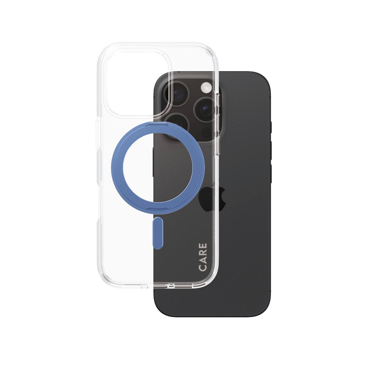 CARE by PanzerGlass Handyhülle »MagSafe Compatible Kickstand Case für iPhone 16 Pro«, iPhone 16 Pro, Backcover, Schutzhülle, Handyschutzhülle, Case, Schutzcase, stossfest