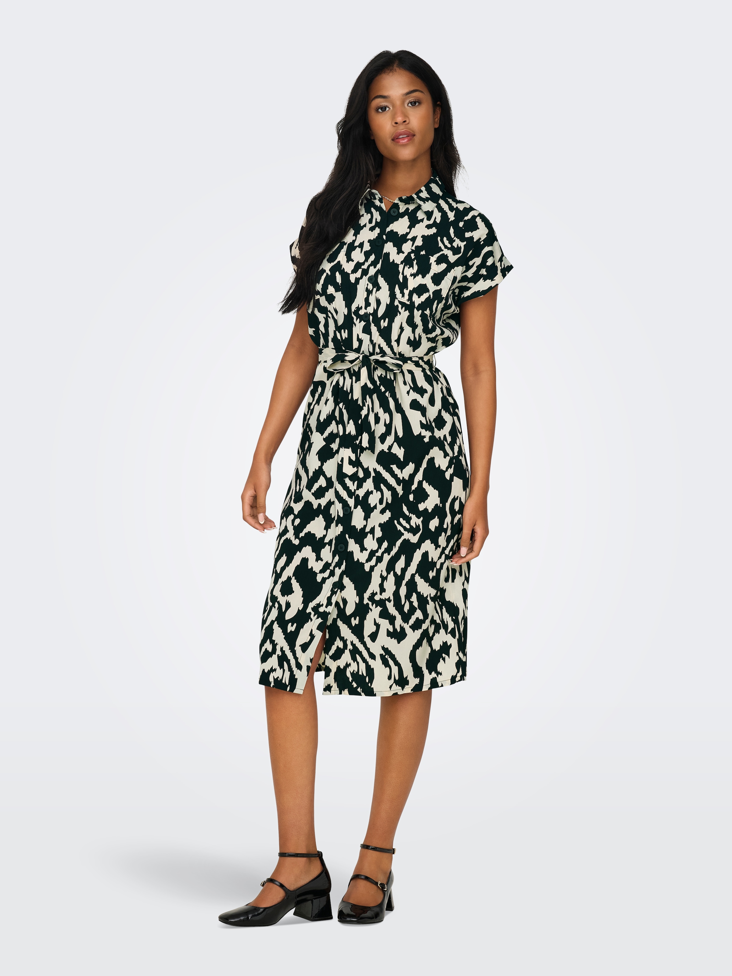 ONLY Hemdblusenkleid »ONLHANNOVER S/S SHIRT DRESS NOOS WVN«, Sommerkleid