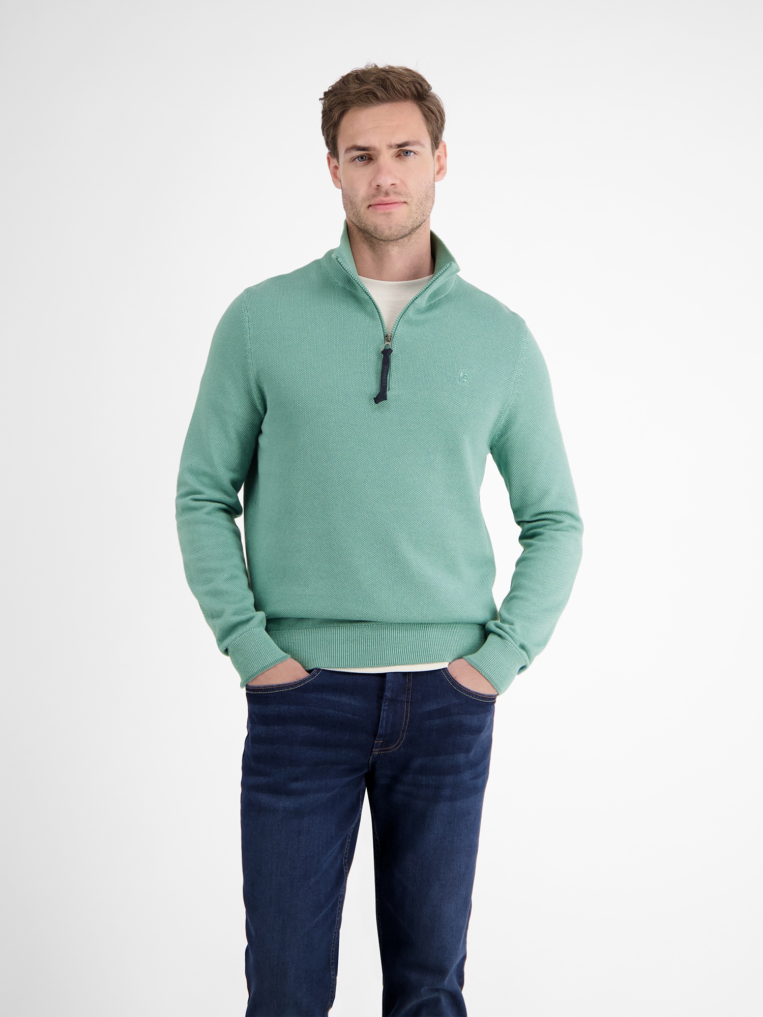 LERROS Troyer »LERROS Herren Stricktroyer in lebendiger Optik«