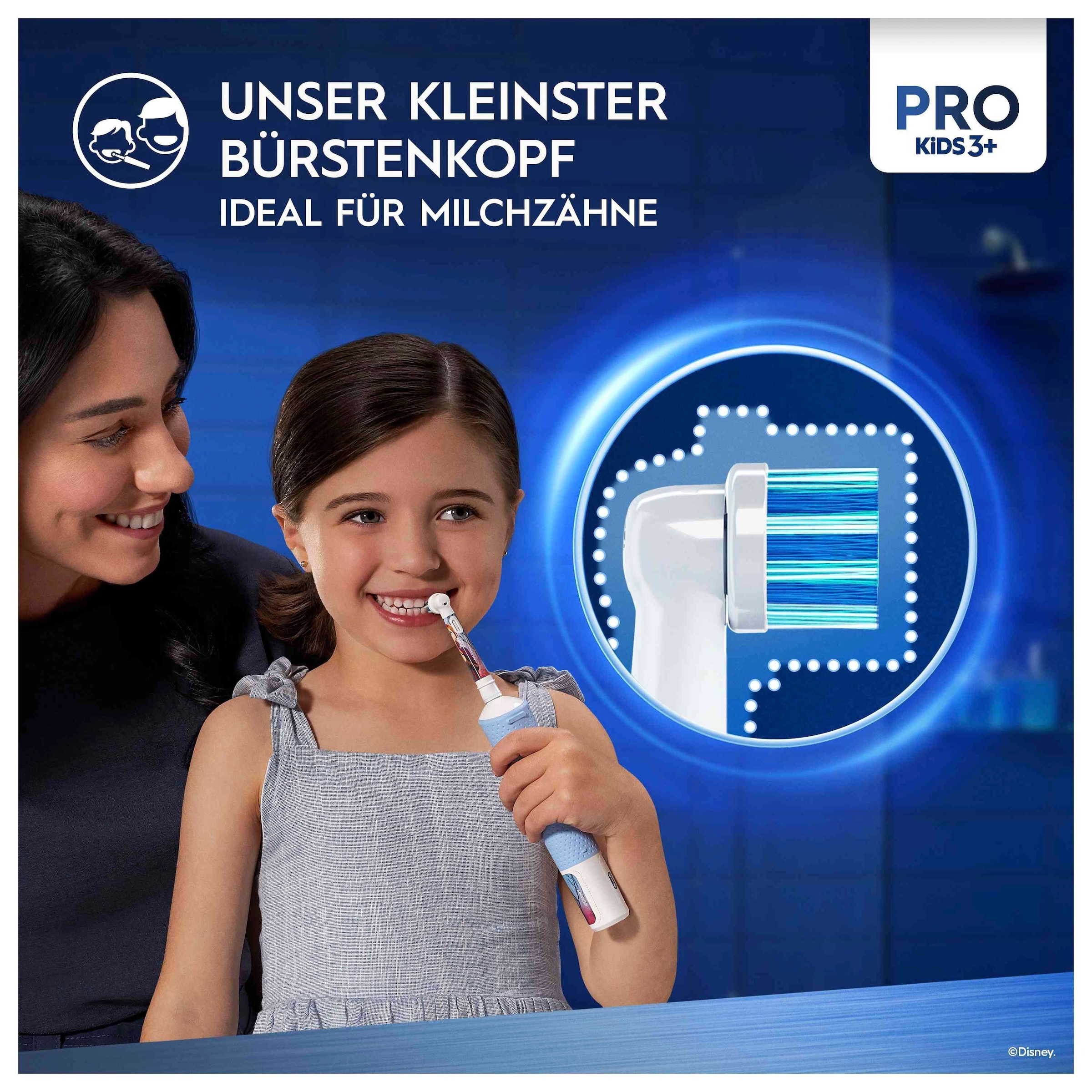➥ Oral-B Elektrische Zahnbürste »Pro Jelmoli-Versand Jahren Kids für | 3 jetzt Aufsteckbürsten, 1 St. ab Kinder Frozen«, kaufen