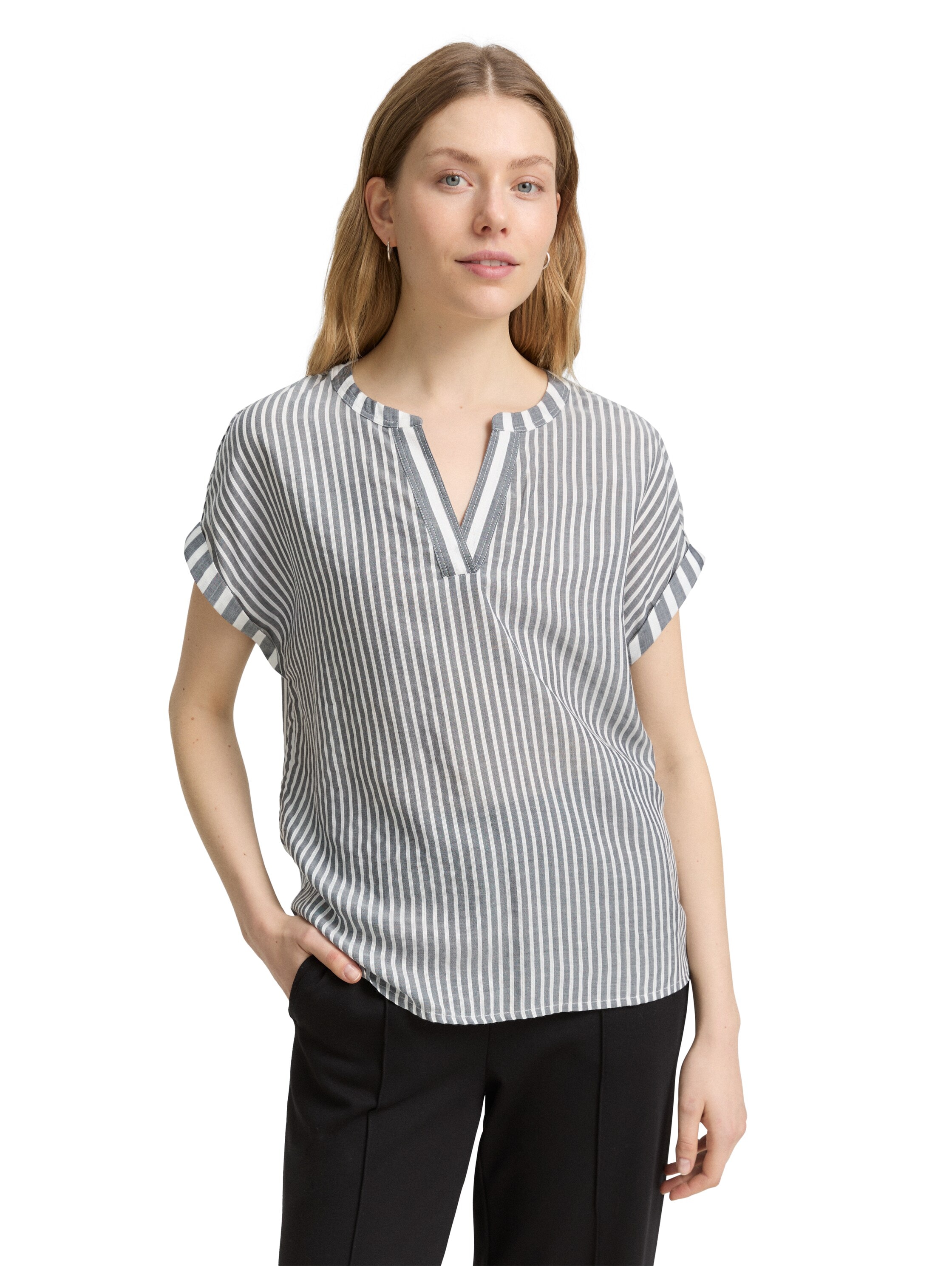 TOM TAILOR Shirtbluse mit Streifen Muster