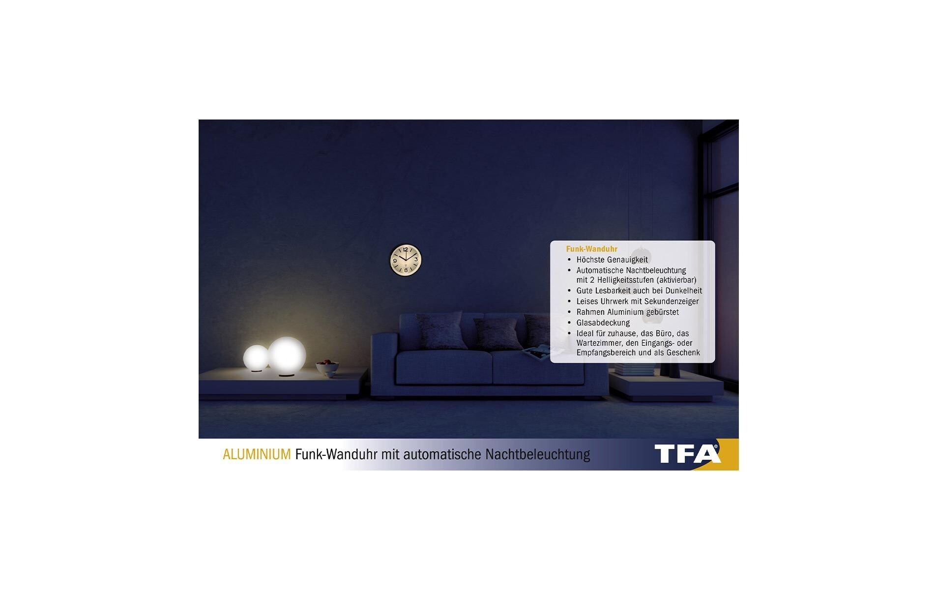 TFA Dostmann Funkwanduhr