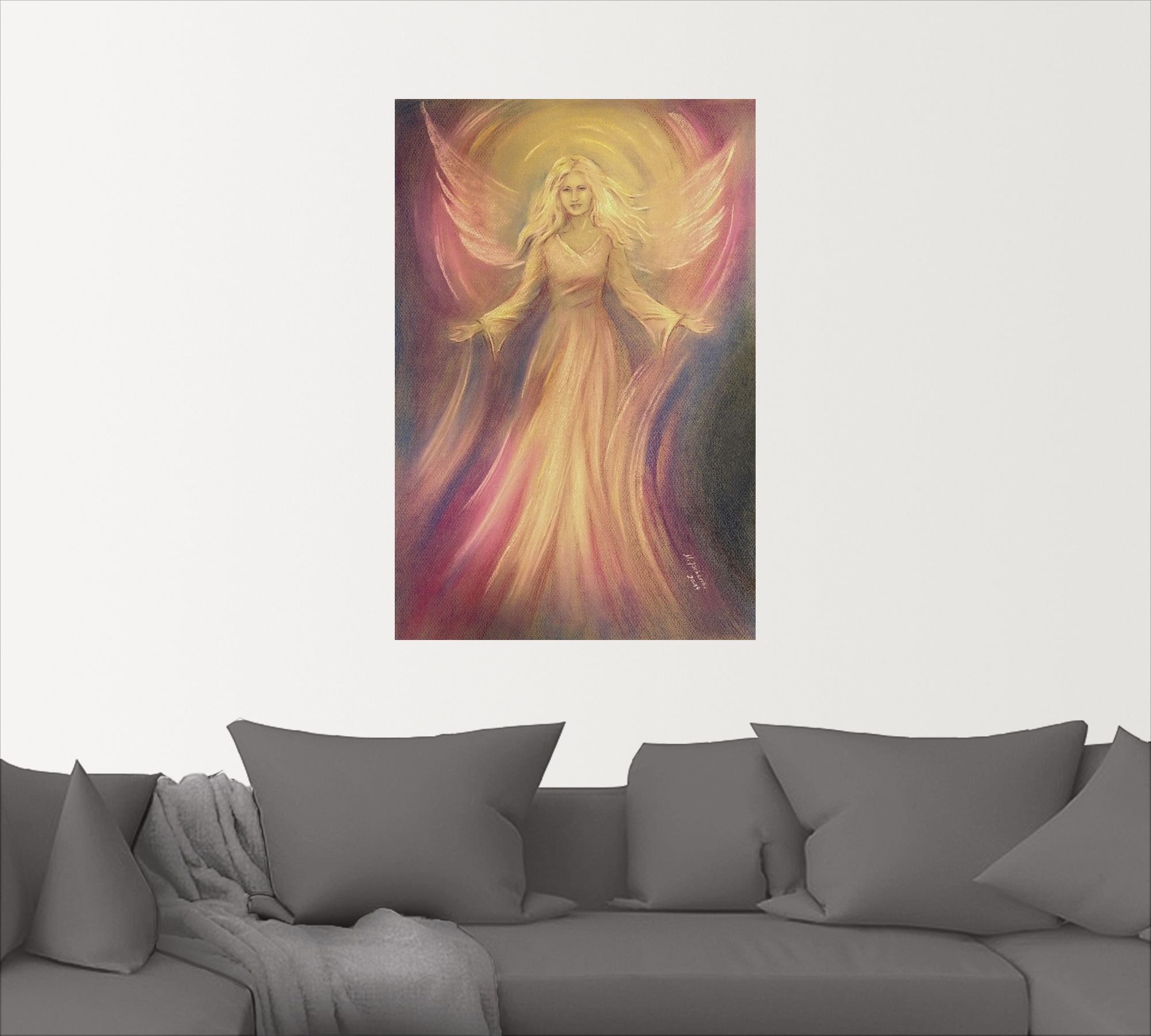 Artland Wandbild »Engel Licht Liebe - Spirituelle Malerei«, Religion, (1 St.), als Alubild, Outdoorbild, Leinwandbild, Poster, Wandaufkleber