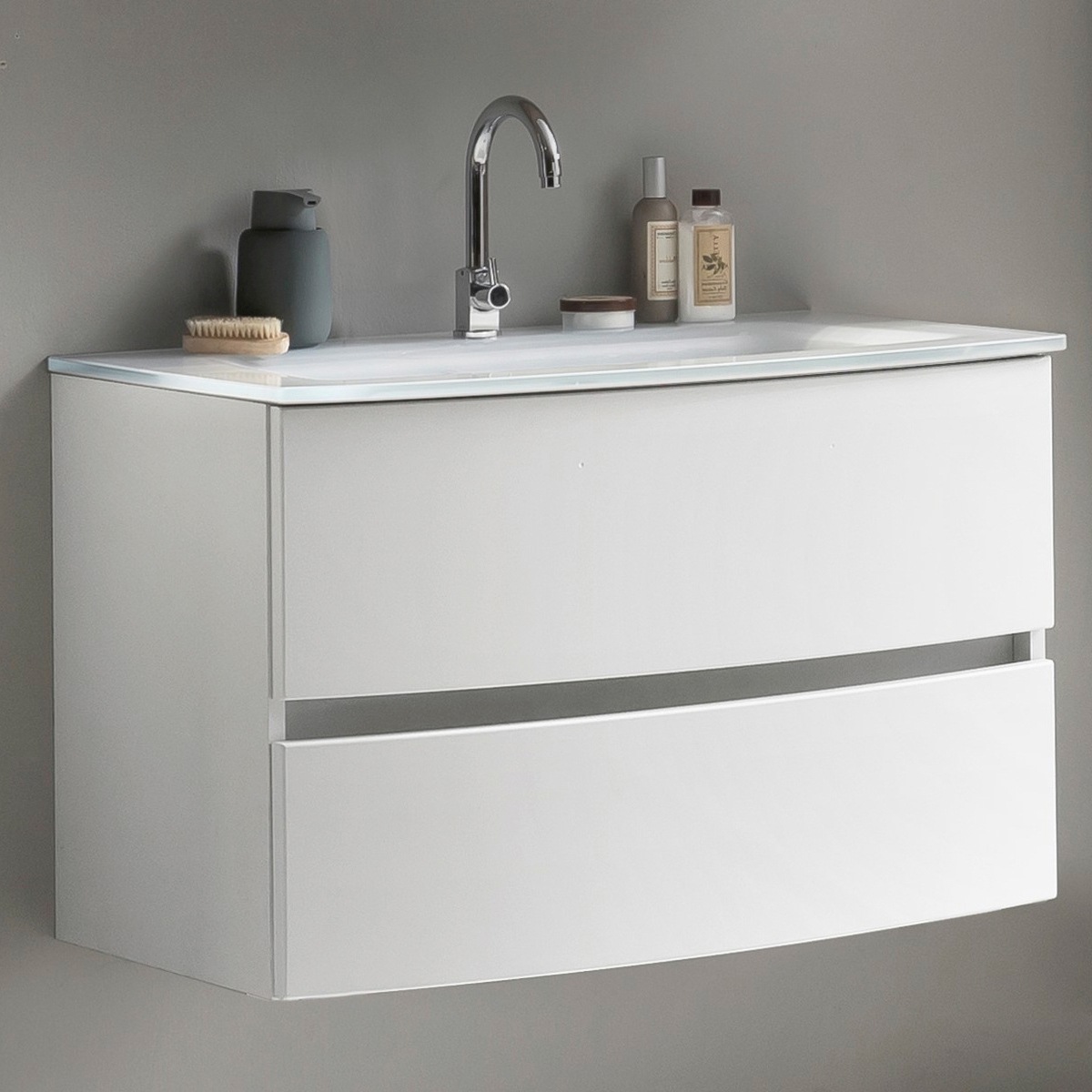 welltime Waschtisch "Kaunas" Breite 80 cm, mit Soft-Close Funktion