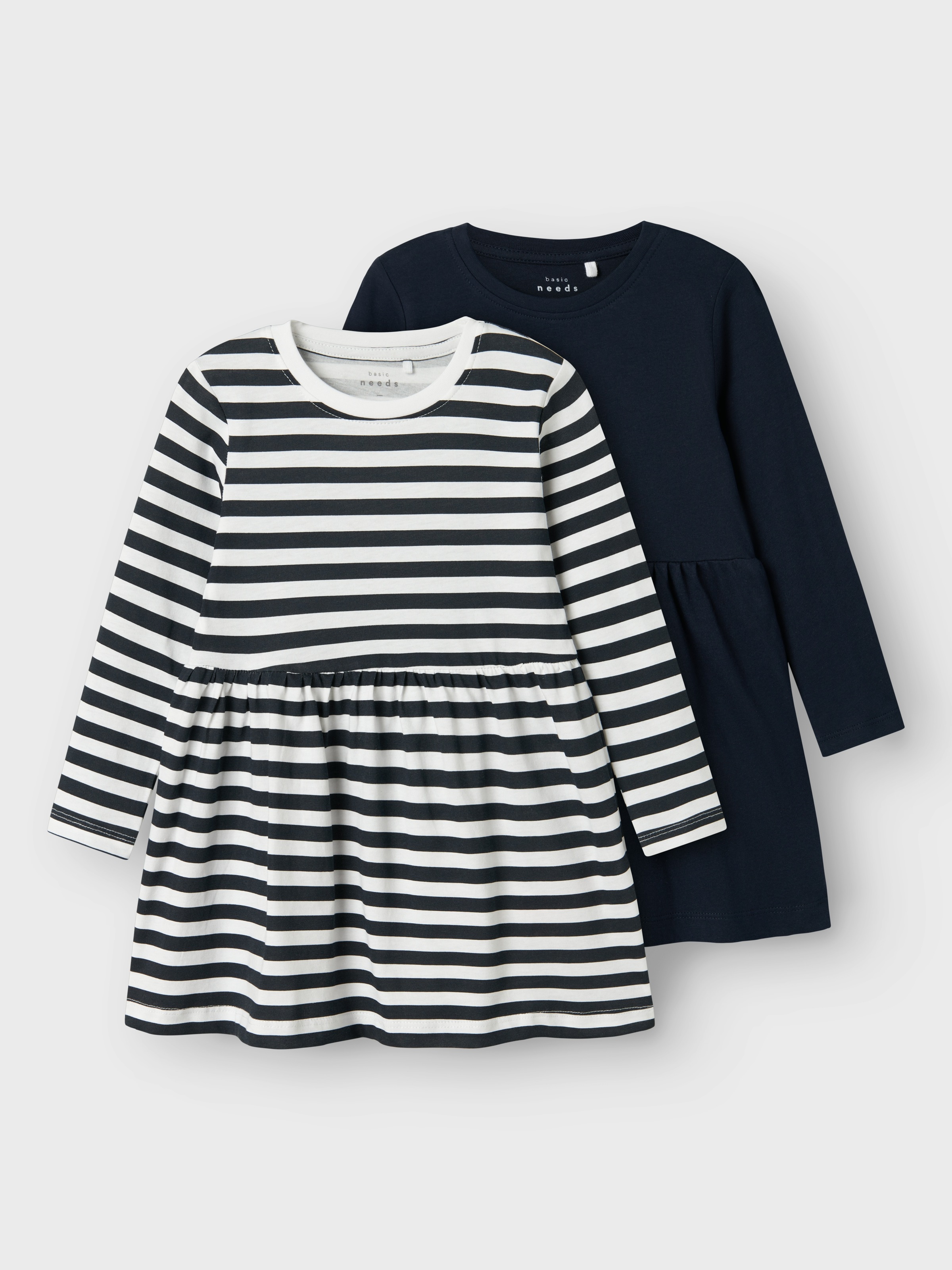 Name It Minikleid »NMFVIVIA LS DRESS 2P NOOS« Packung, 2 Stk. tlg.