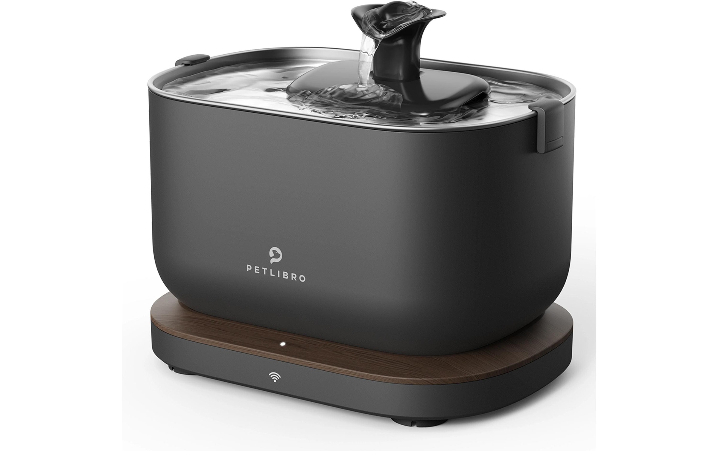 Schwarz Trinkbrunnen "Petlibro Dockstream" Intelligenter Trinkbrunnen Mit App-Steuerung Für Haustiere