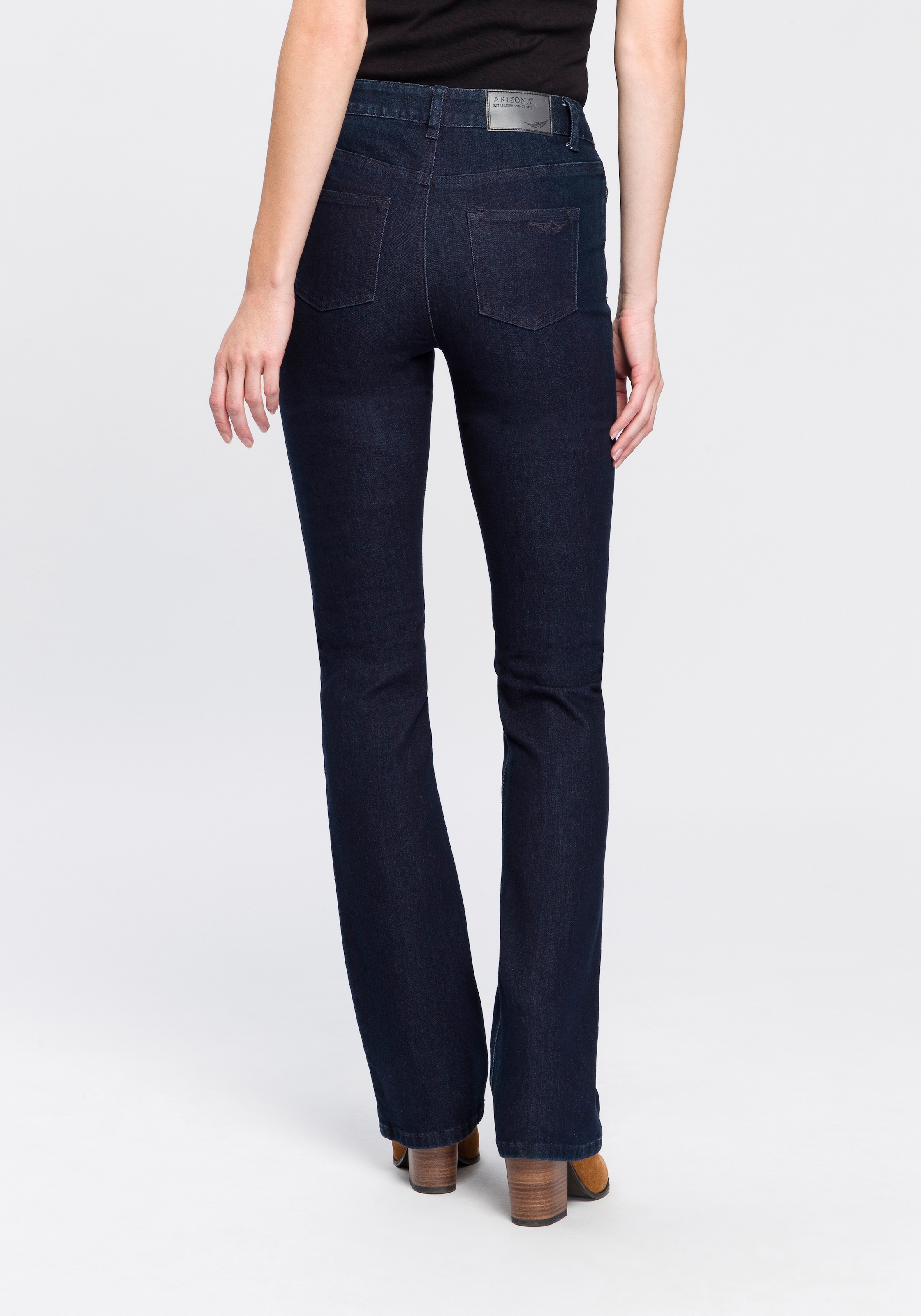 online shoppen Schweiz Bootcut-Jeans bei Arizona Jelmoli-Versand High Waist »Baby Bootcut«,