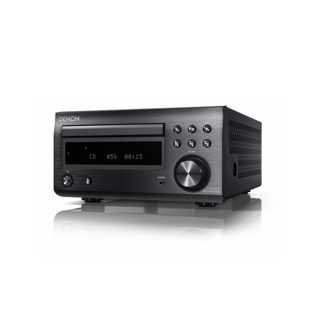 Denon Stereoanlage »D-M41DAB Schwarz«, (CD-Bluetooth Digitalradio (DAB+)-FM-Tuner)