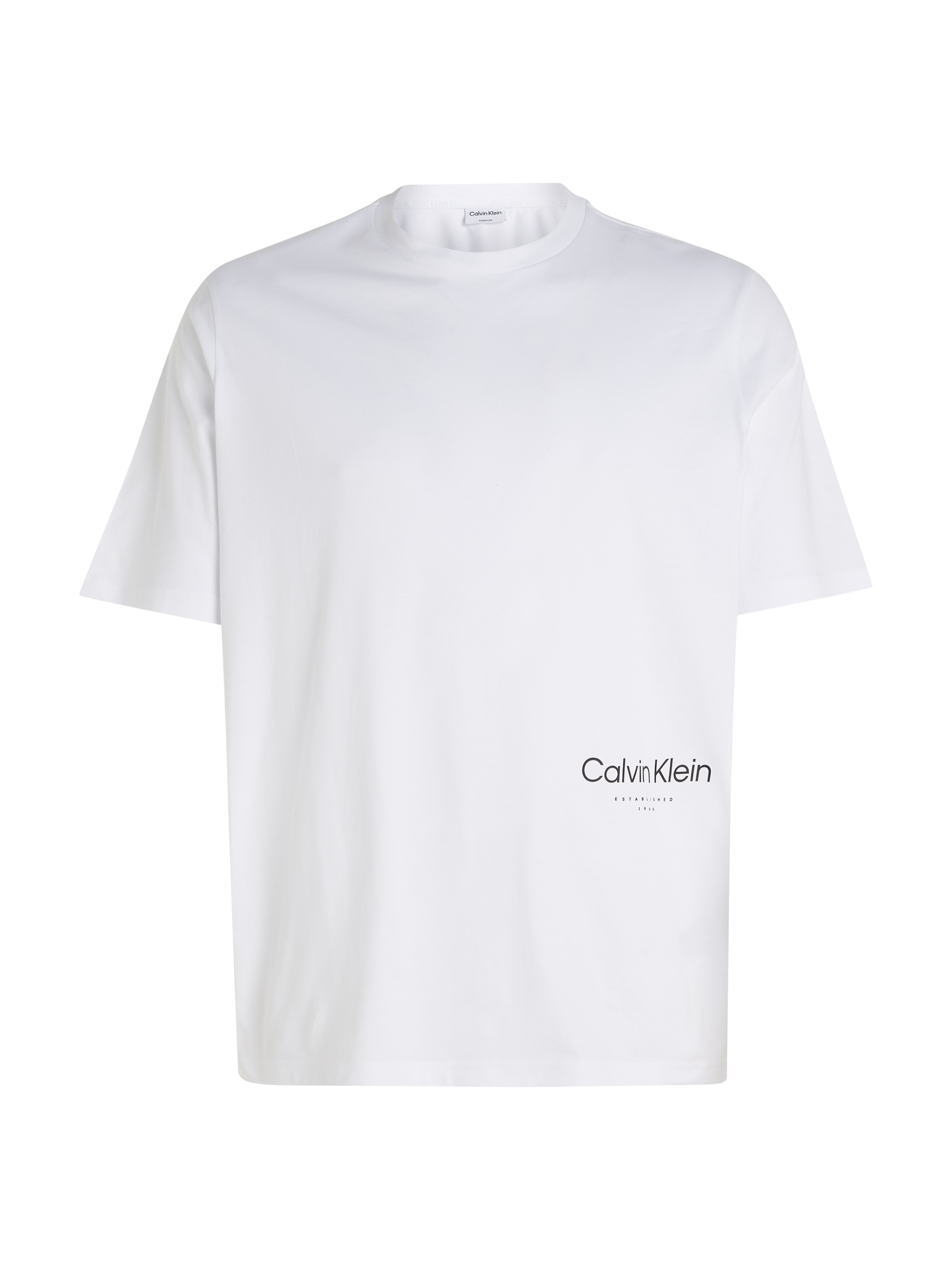 Calvin Klein Big&Tall T-Shirt »BT_OFF PLACEMENT LOGO T-SHIRT«, in grossen Grössen mit Markenlabel