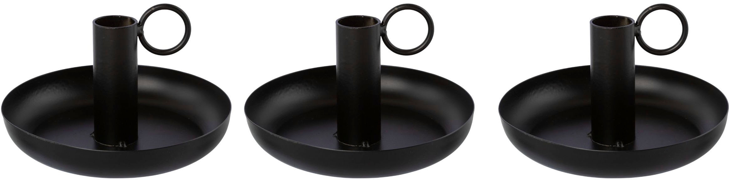 andas Kerzenhalter »Stabkerzenhalter Engla«, (Set, 3 St.), aus Metall, mit dekorativem  Henkel online kaufen | Jelmoli-Versand