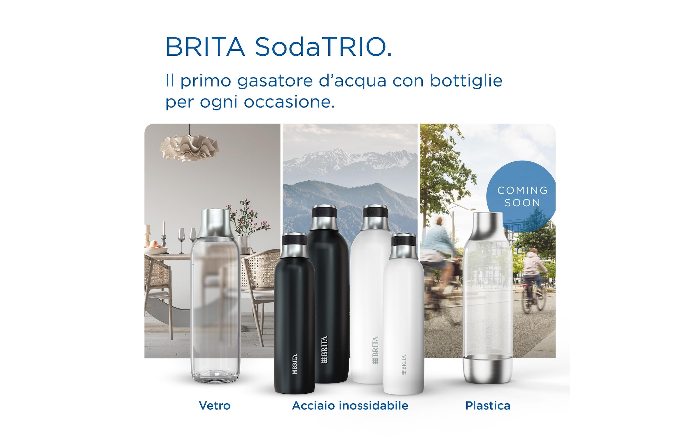 BRITA Isolierflasche »Soda Trio 0.65 l Schwarz«