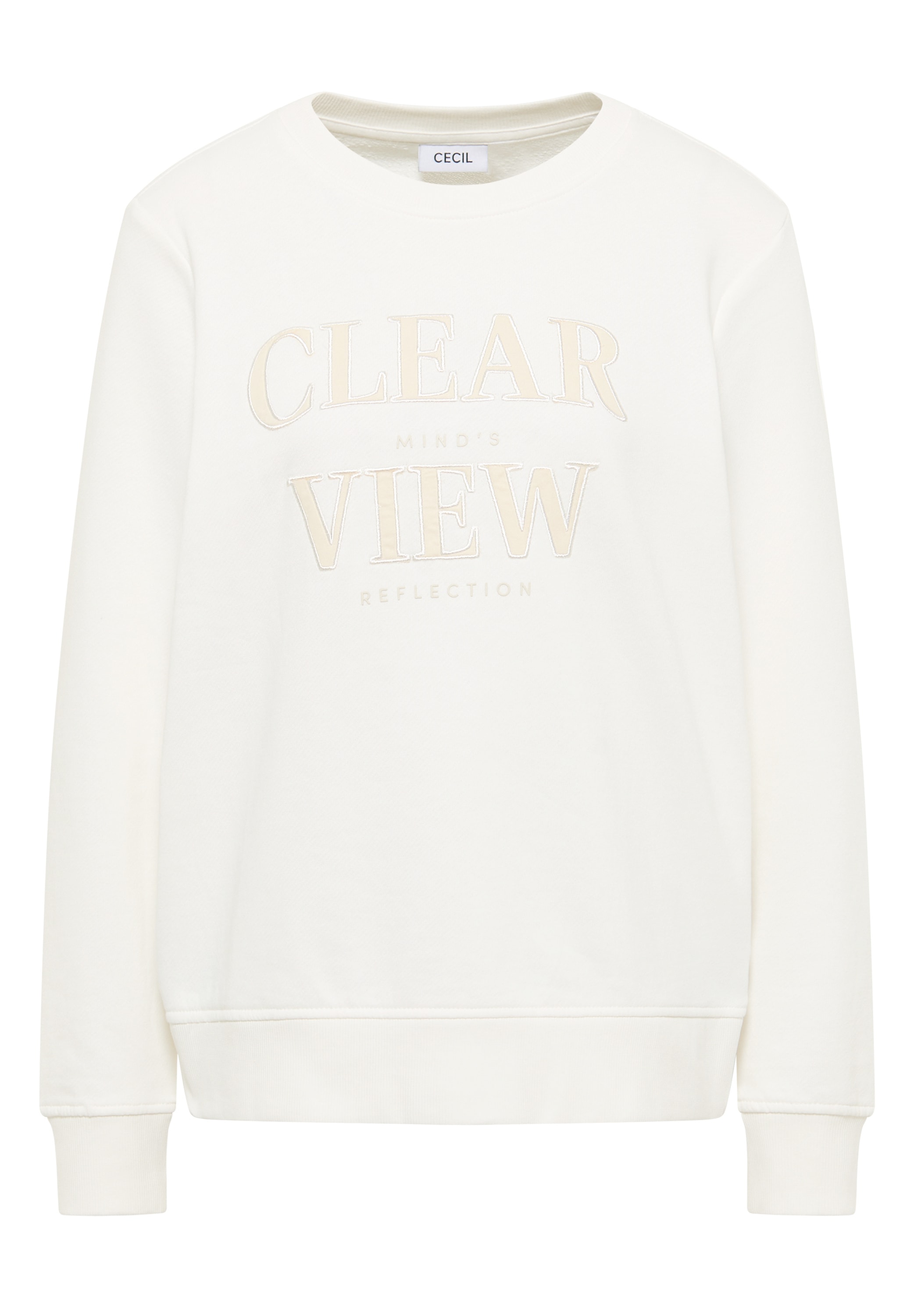 Cecil Sweatshirt, mit Wording Artwork