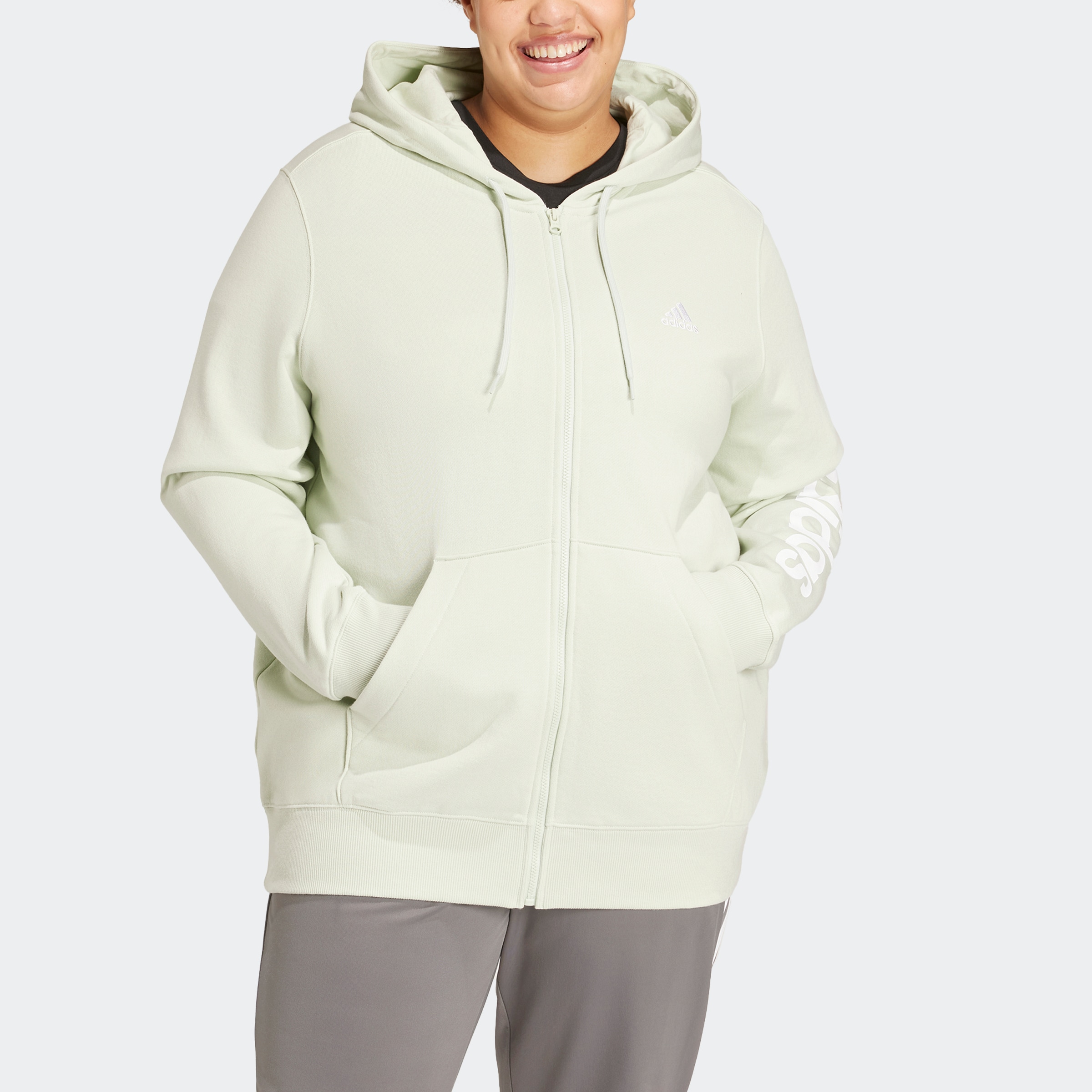 adidas Sportswear Kapuzensweatjacke »ESSENTIALS LINEAR FRENCH TERRY KAPUZENJACKE«