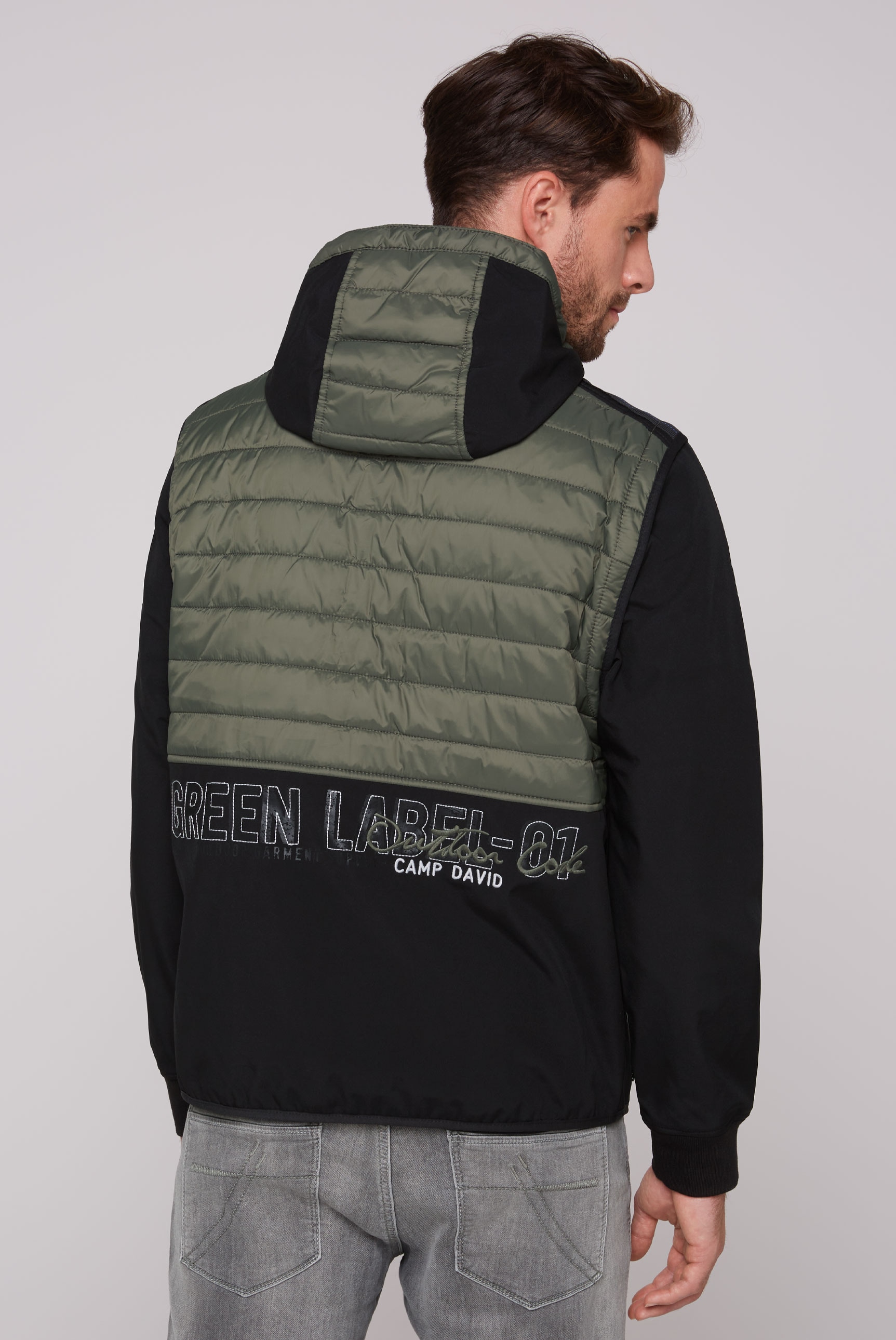 CAMP DAVID Softshelljacke, mit Kapuze, mit abtrennbaren Ärmeln