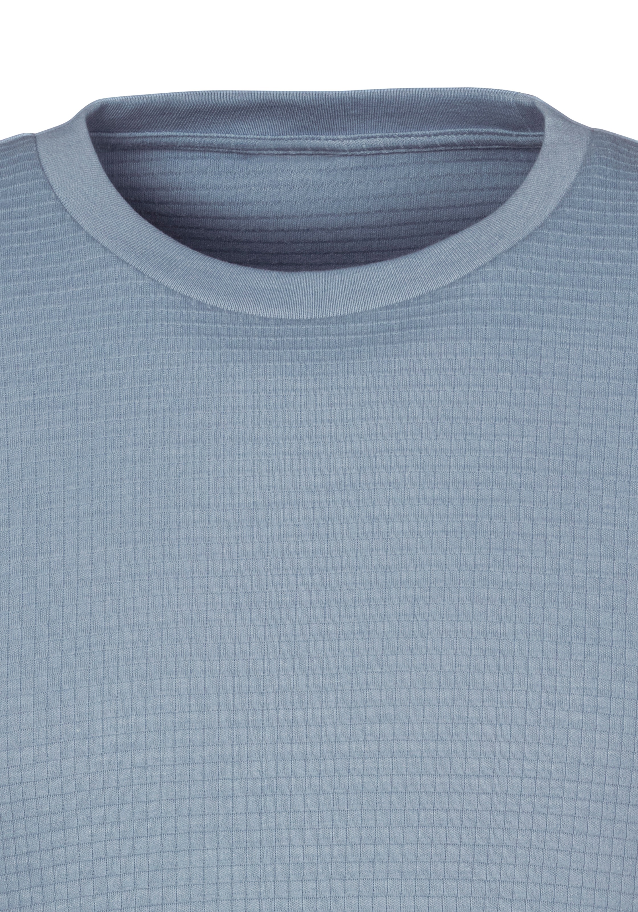 John Devin T-Shirt »mit Struktur«, Rundhalsshirt mit Struktur aus Baumwoll-Mix
