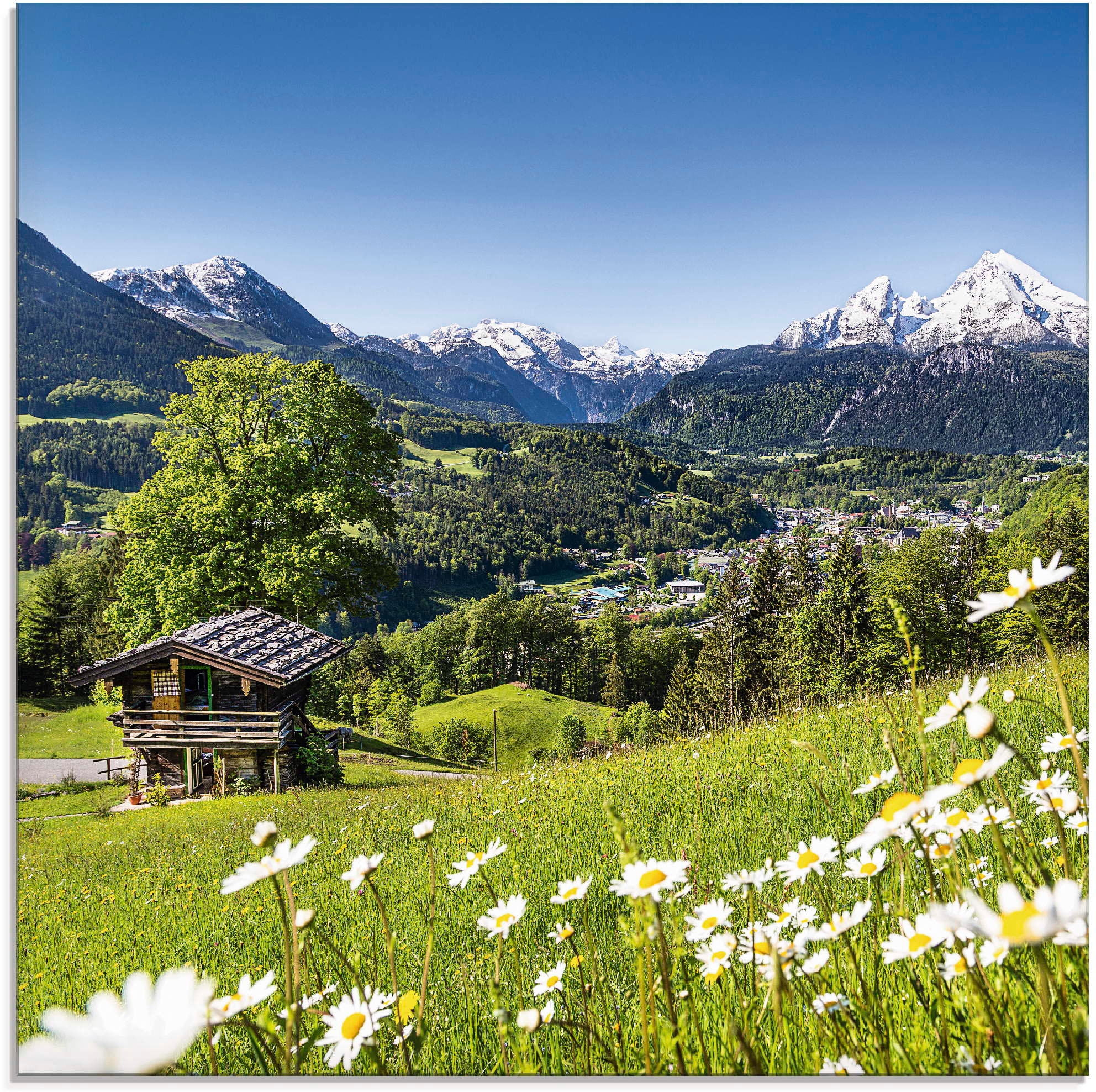 Artland Glasbild »Landschaft online | (1 Bayerischen in Alpen«, Berge, St.), Grössen den in Jelmoli-Versand bestellen verschiedenen