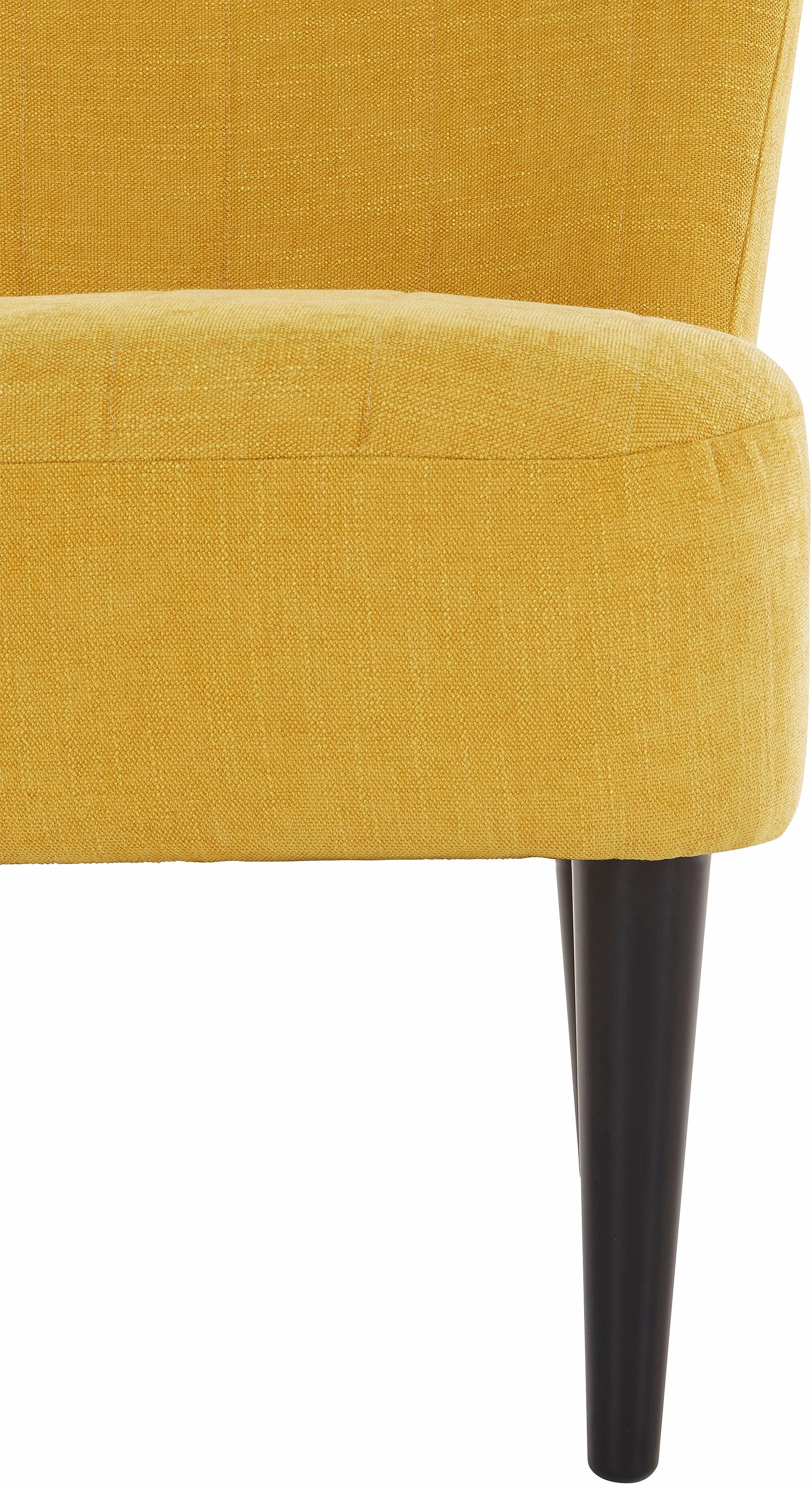 ATLANTIC home collection Cocktailsessel »Jan«, mit Wellenunterfederung, Massivholzfüsse