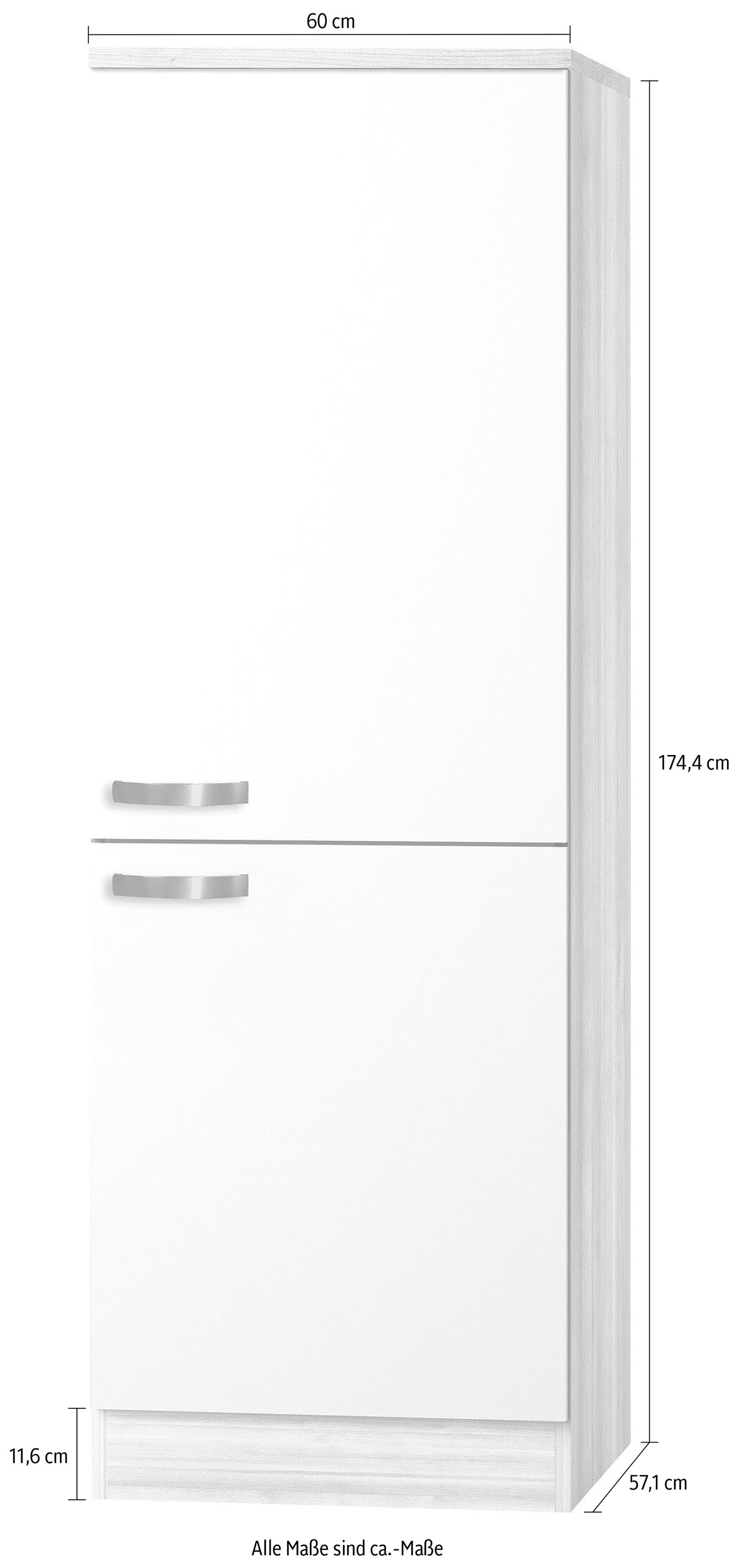 OPTIFIT Kühlumbauschrank »Faro«, mit Metallgriffen, Breite 60 cm