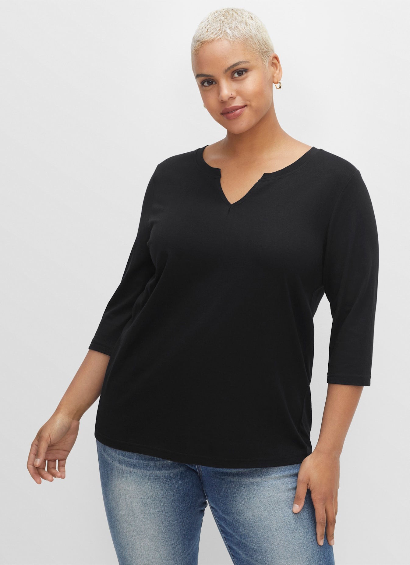 Sheego 3/4-Arm-Shirt »3/4-Arm-Shirt« 1 Stk.