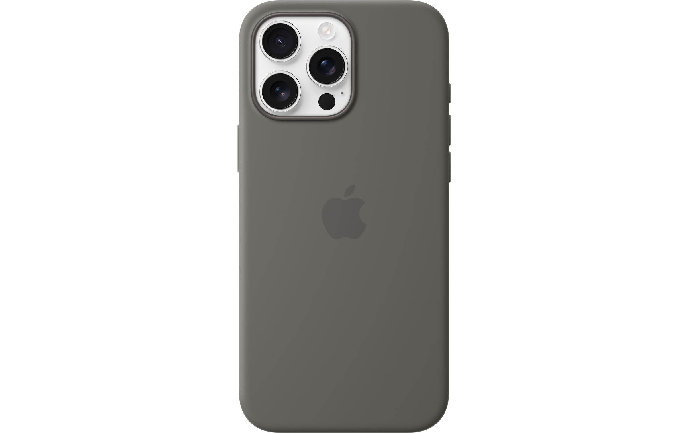 Apple Smartphone Silikon Case mit MagSafe, iPhone 16 Pro Max, Steingrau