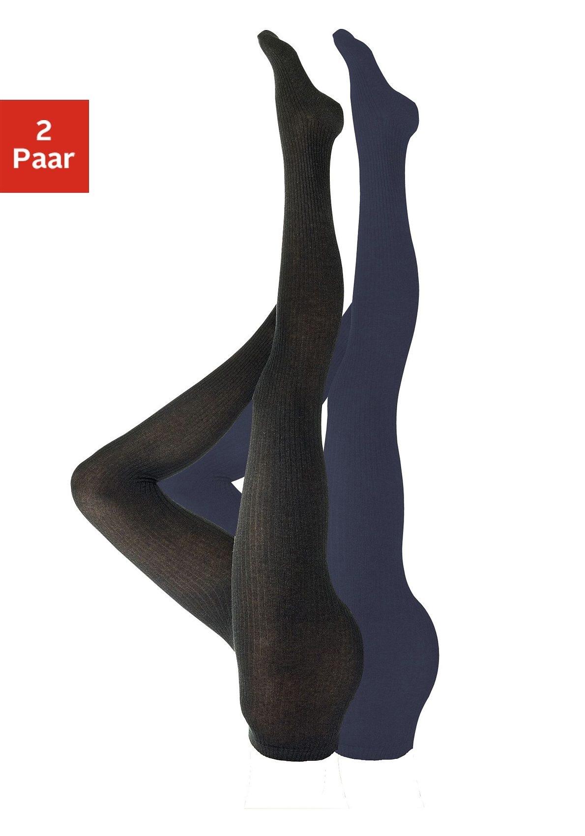 Rogo Strumpfhose, (Packung, 2 St.), glatt gestrickt kaufen