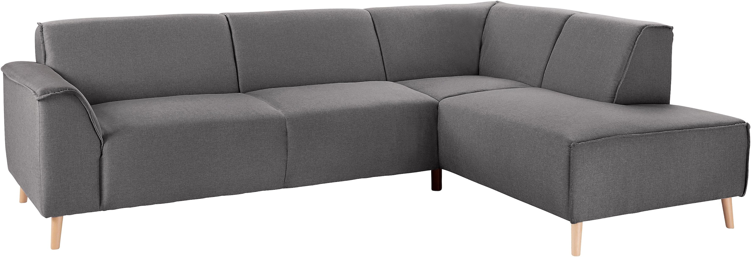 andas Ecksofa »Janek L-Form«, mit Federkern und Keder in scandinavischem Design