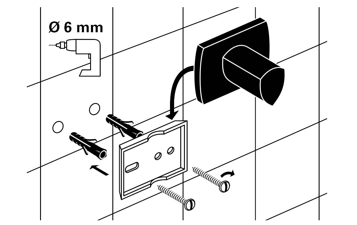 diaqua® Handtuchhaken