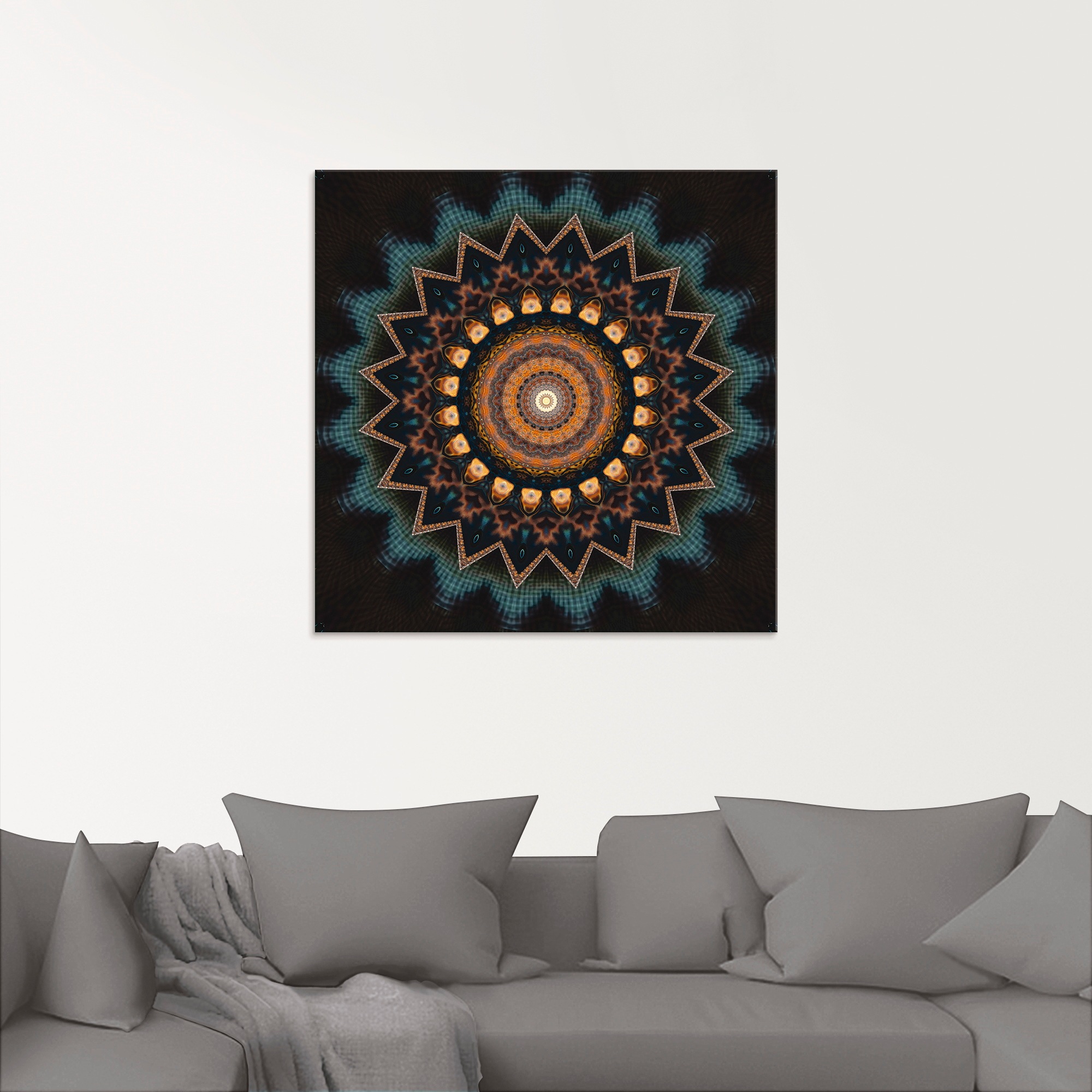 Artland Glasbild »Mandala kosmisches Bewusstsein«, Muster, (1 St.), in verschiedenen Grössen