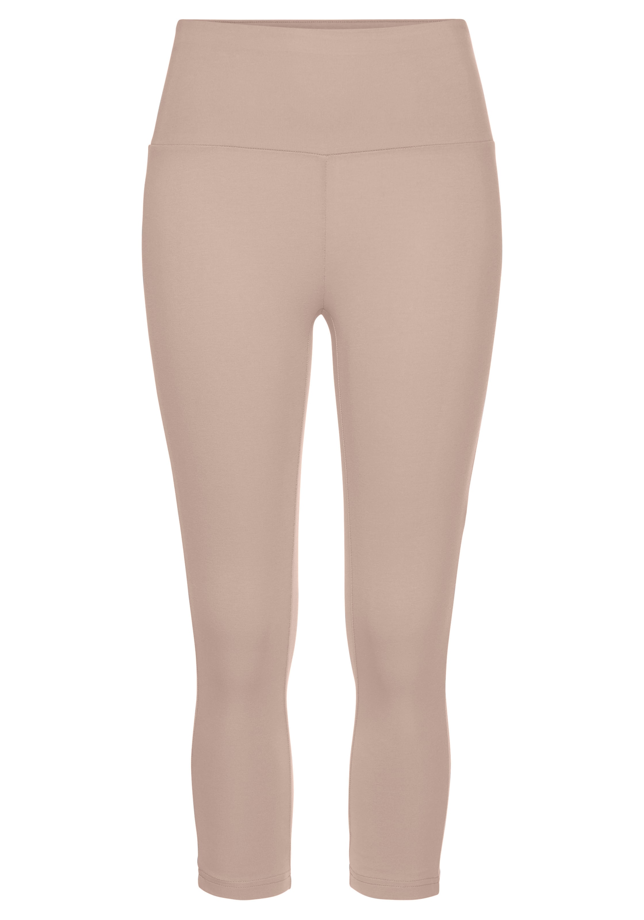 LASCANA Caprileggings, mit breitem weichem Bündchen, Loungewear