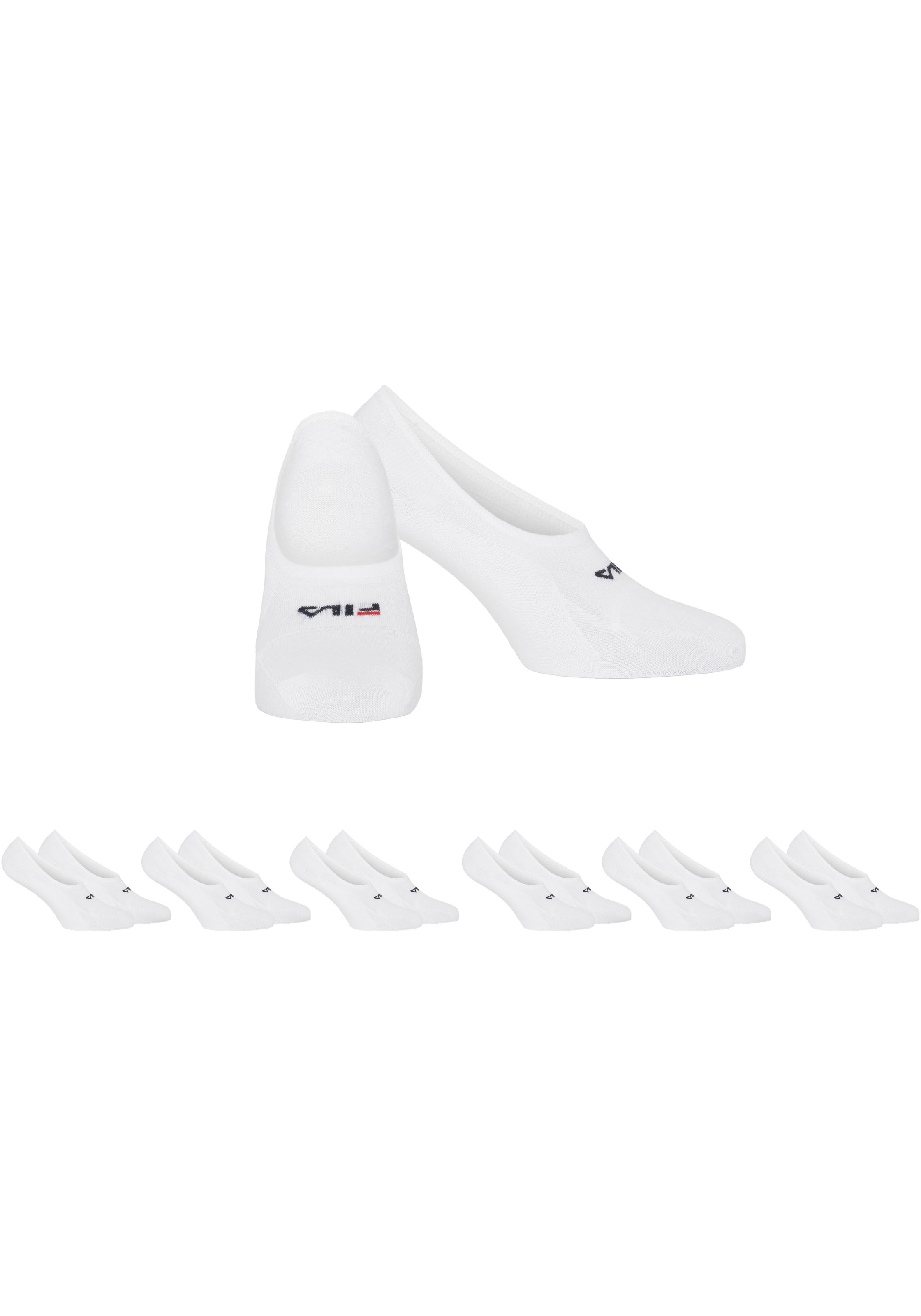 Fila Füsslinge »UNISEX GHOST SOCKS SILICONE HEEL INSIDE«, (6 Paar), mit Logo-Schriftzug