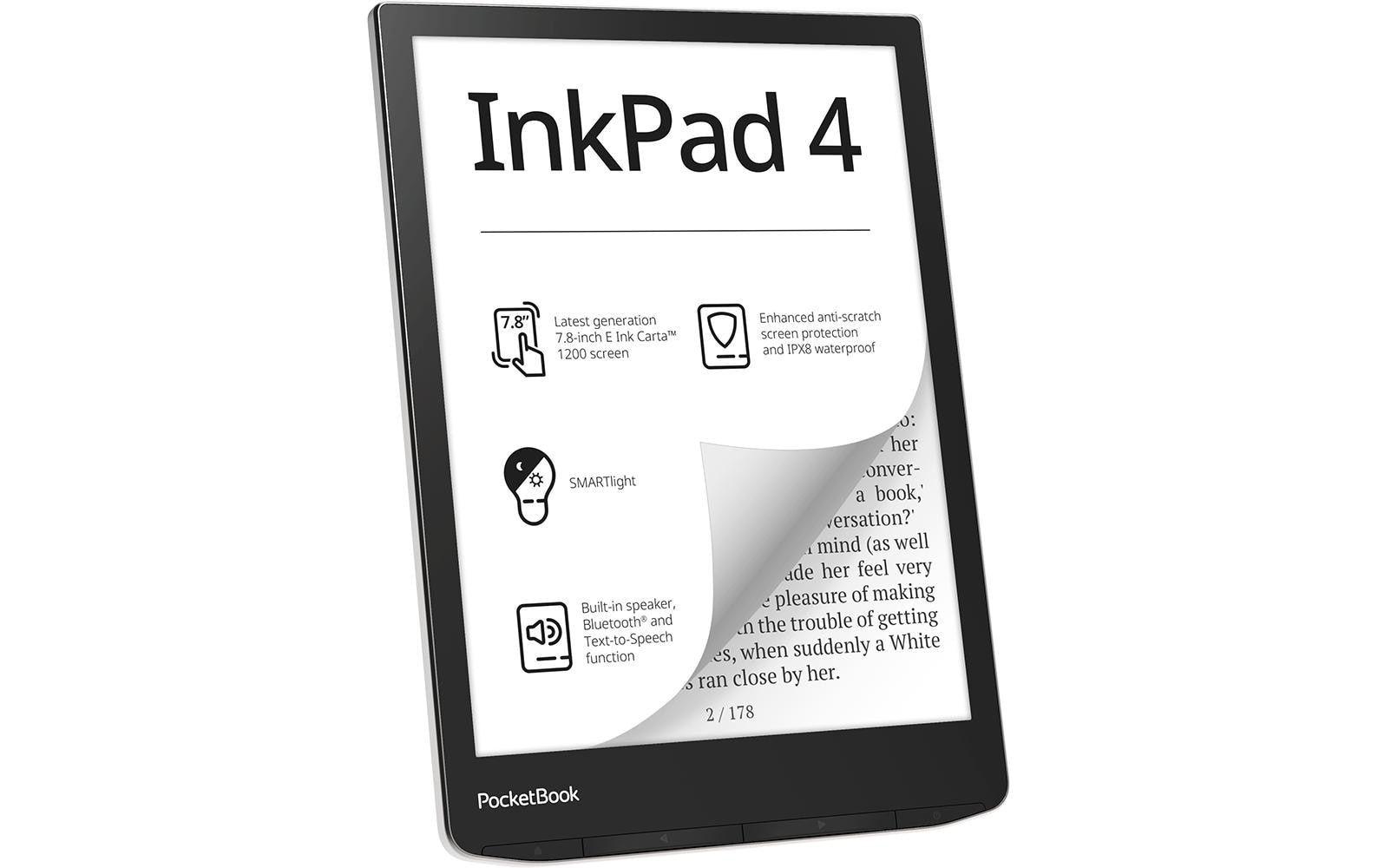 E-Book »Reader InkPad 4 Silberfarben«