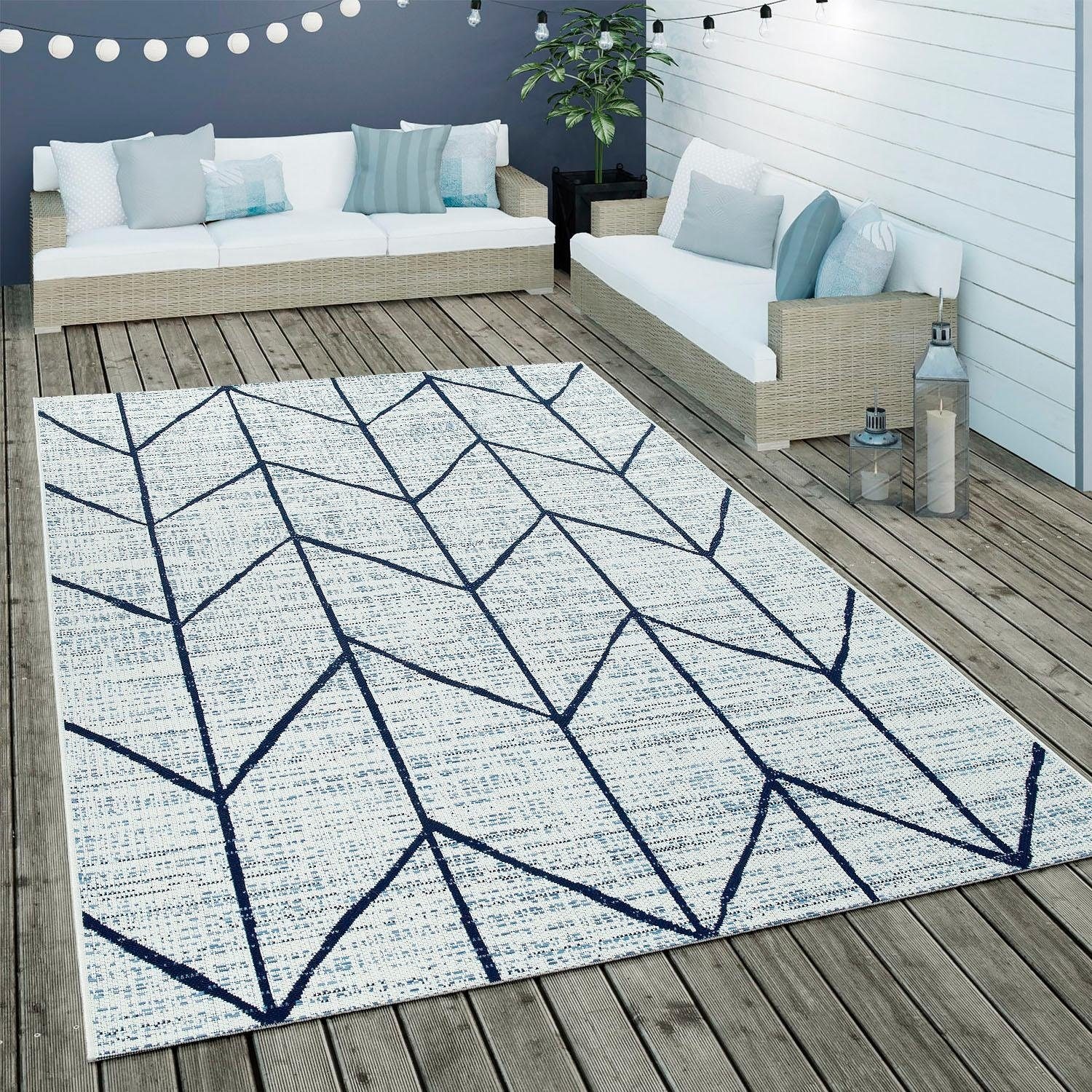 Paco Home Teppich »Kortrijk 741«, rechteckig, Flachgewebe, modernes Design,  In- und Outdoor geeignet, Wohnzimmer online kaufen | Jelmoli-Versand