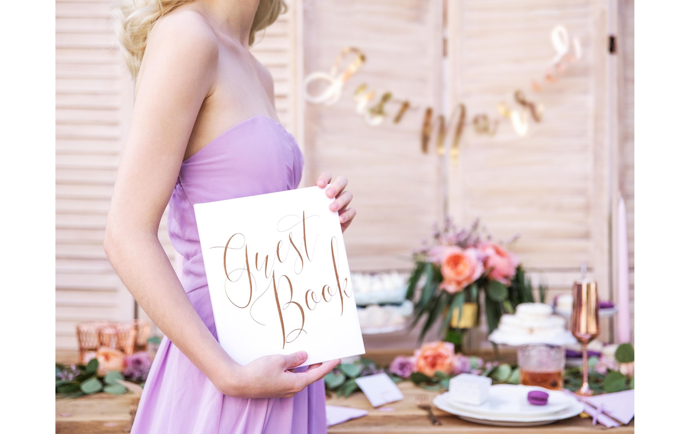 partydeco Notizbuch »Gästebuch Guest Book«