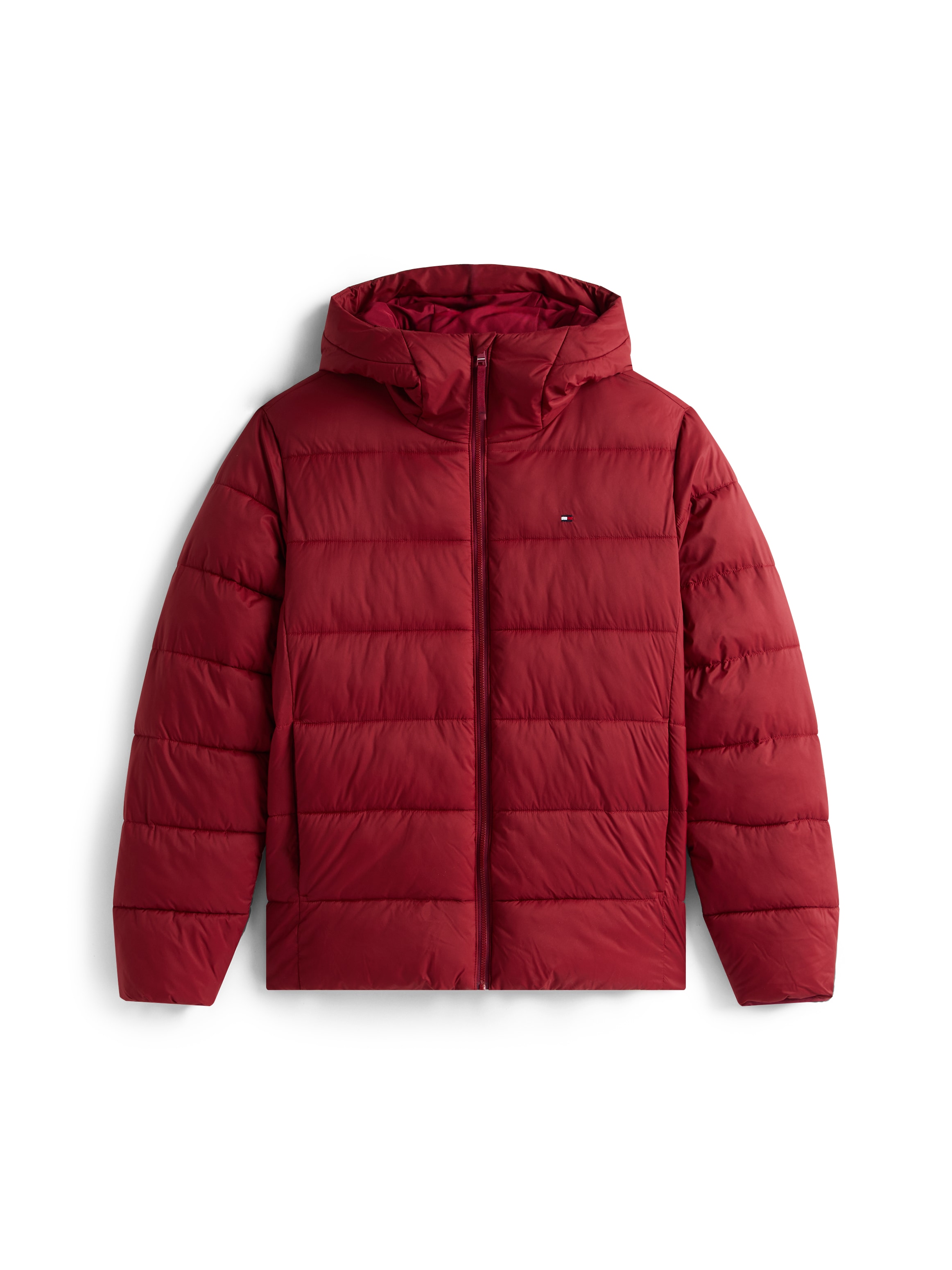 Tommy Hilfiger Steppjacke »MID WEIGHT HOODED JACKET«, mit Kapuze, Winterjacke, Übergangsjacke
