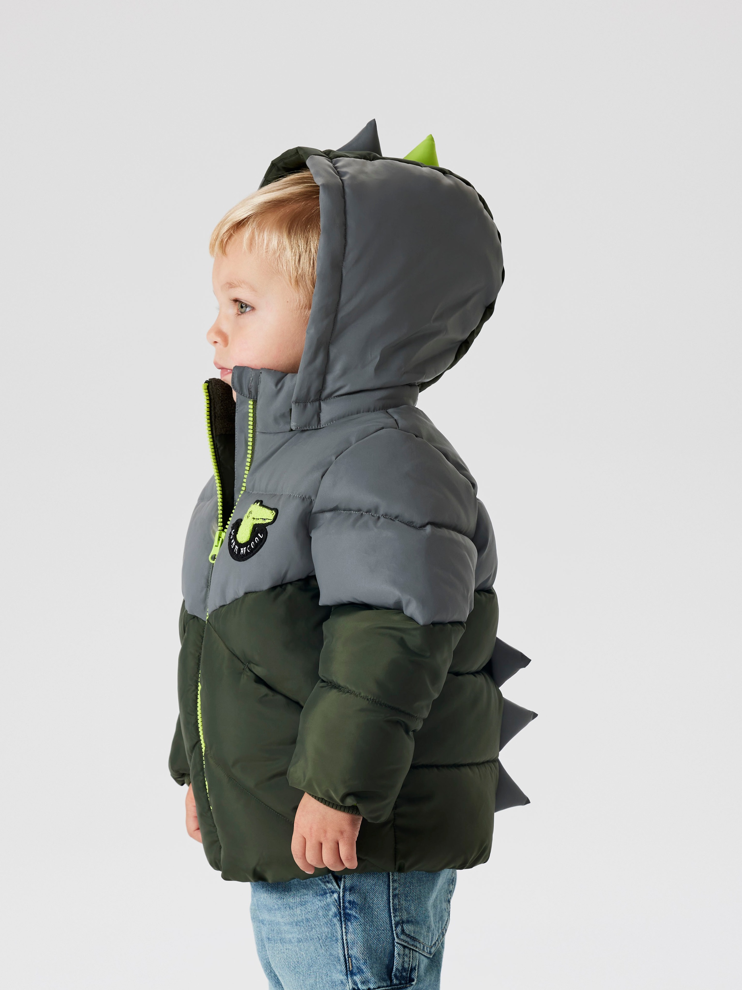 Name It Steppjacke »NMMMORTEN PUFFER JACKET DINO DETAIL1« mit Kapuze