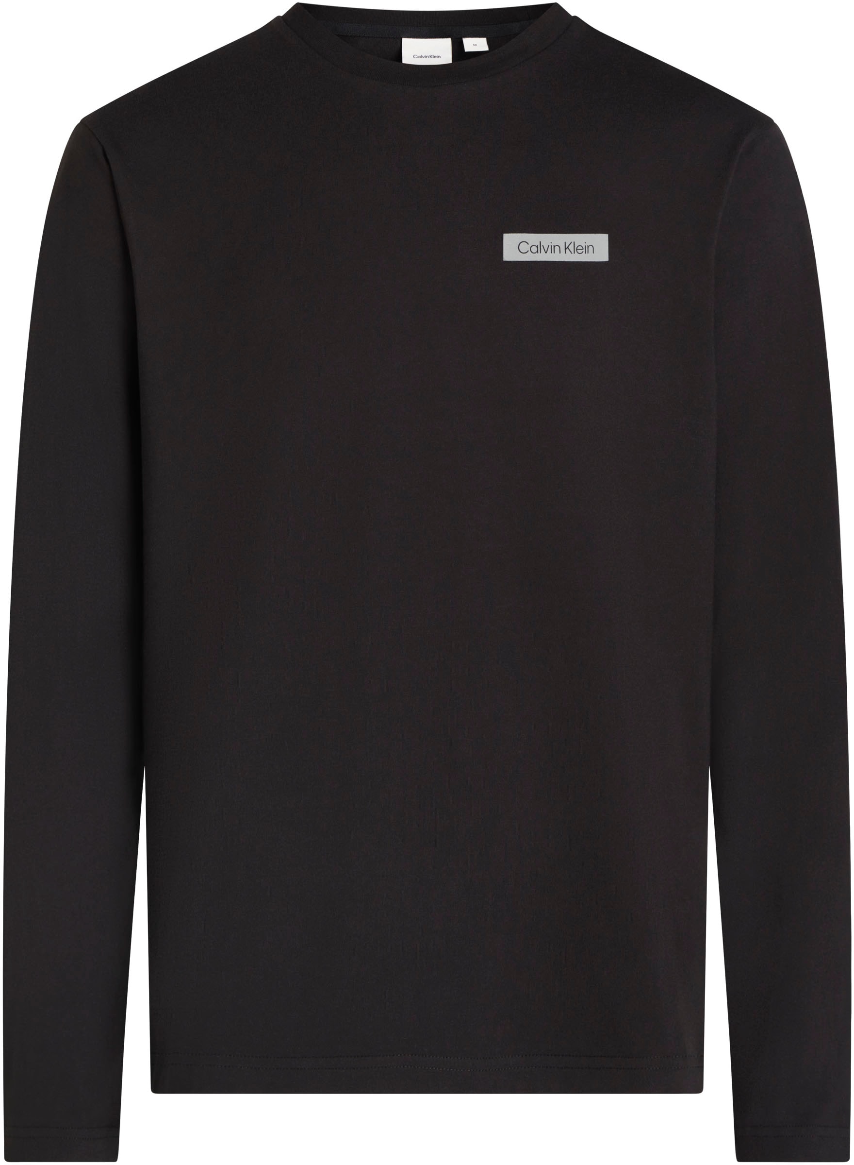 Calvin Klein Big&Tall Rundhalsshirt »BT_STACK COLOR BLOCK LS T-SHIRT«, in Grossen Grössen mit Logoprint