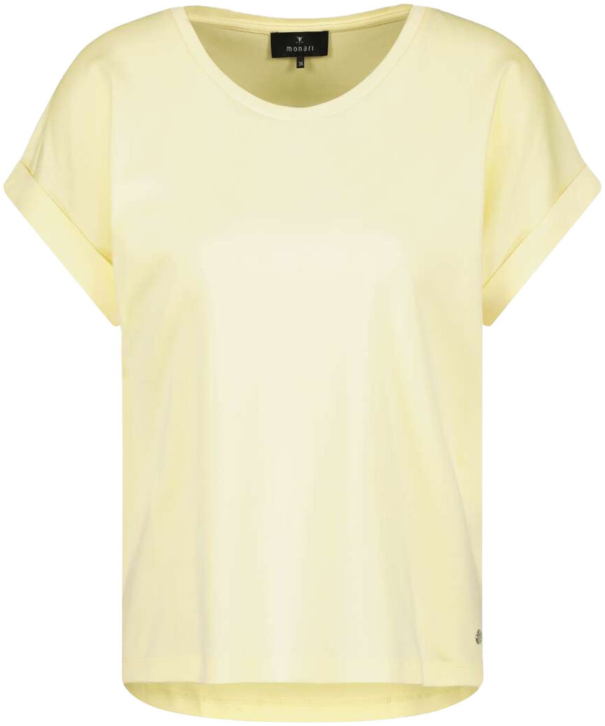 Monari Rundhalsshirt, mit Glitzersteinchen auf der Schulter