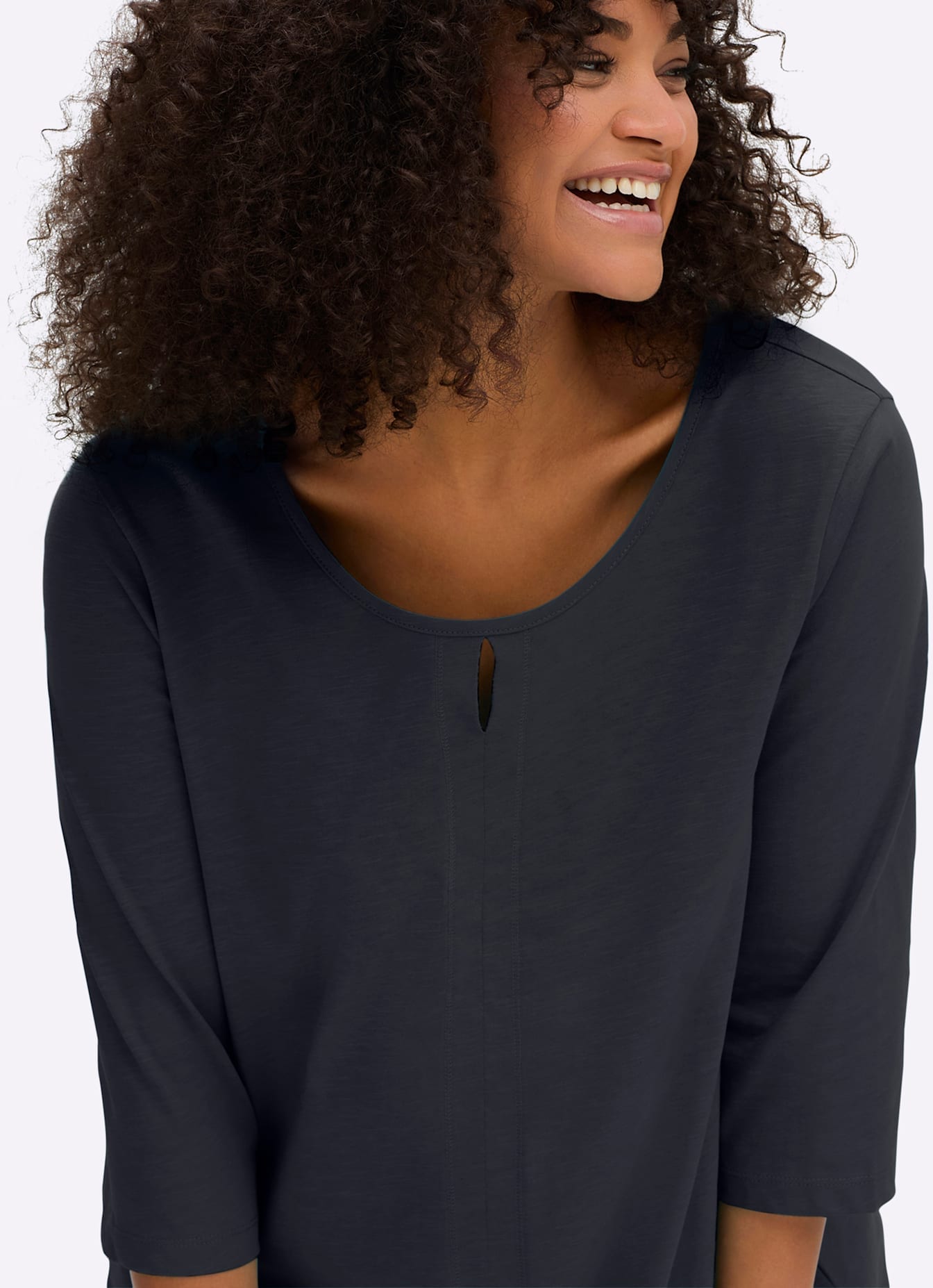 Sheego 3/4-Arm-Shirt »3/4-Arm-Shirt«, (1 tlg.)