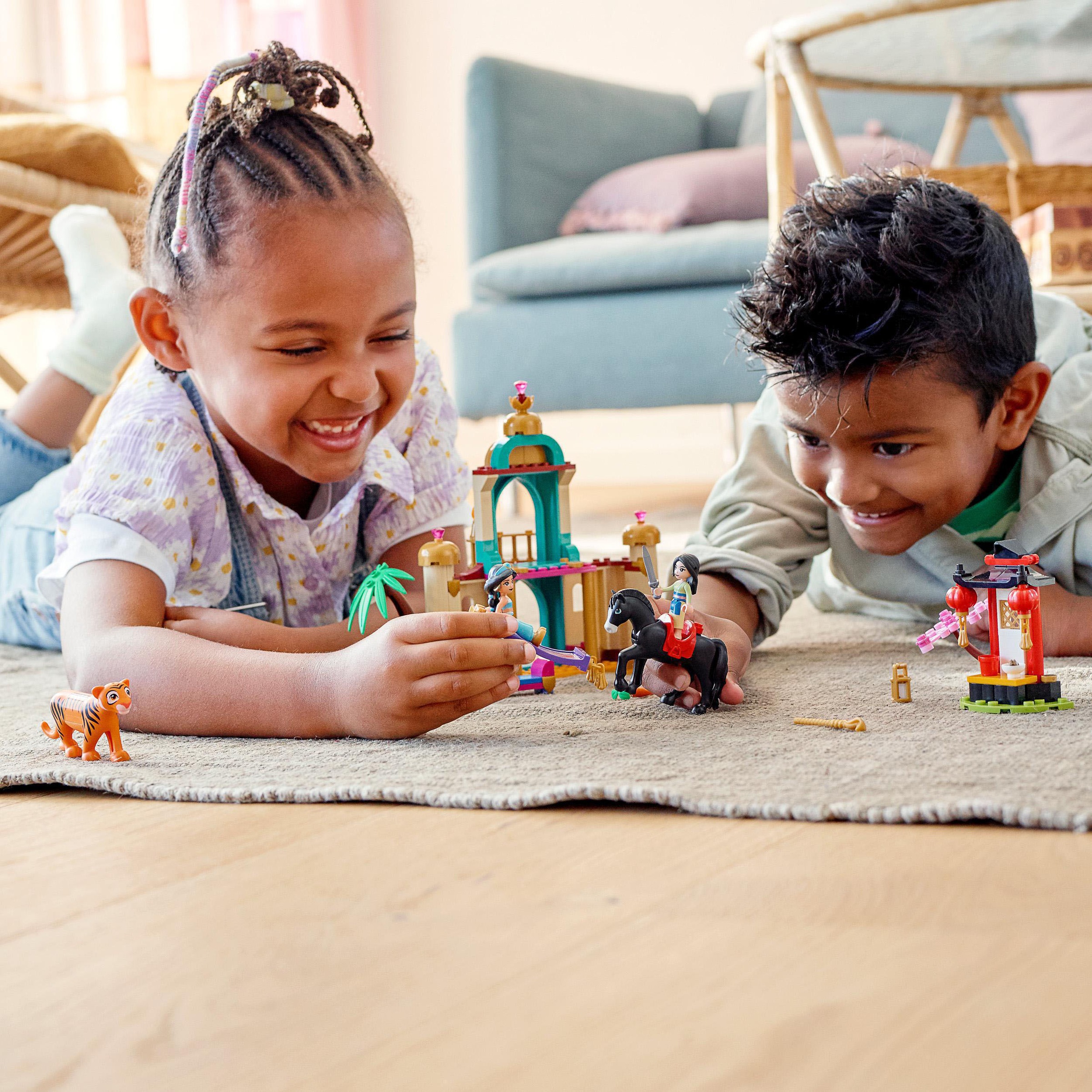 LEGO® Konstruktionsspielsteine »Jasmins und Mulans Abenteuer (43208), LEGO® Disney«, (176 St.)
