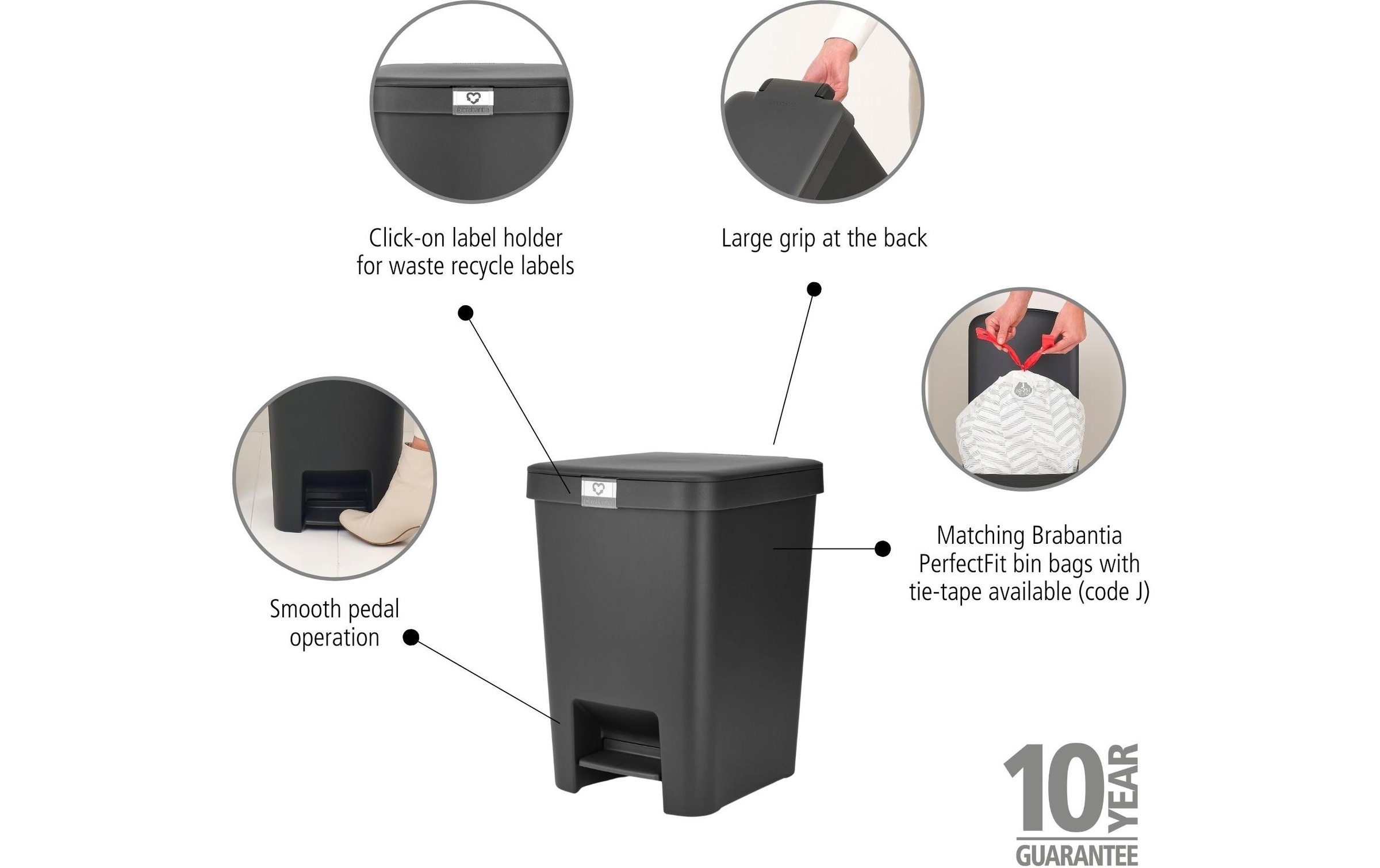 Brabantia Mülleimer »StepUp 25 l«, 1 Behälter