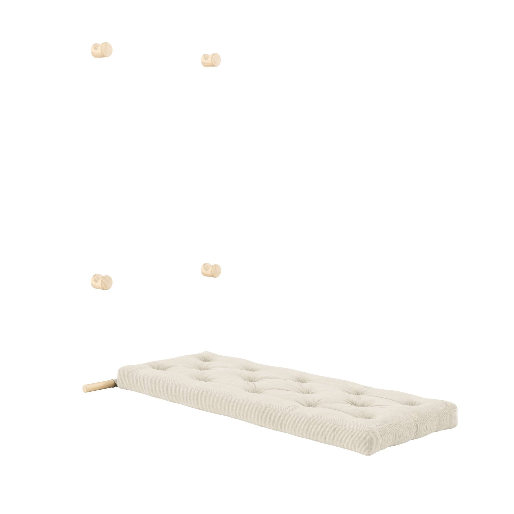Karup Design Schlafsofa »Hooked Sofa Bed / Sleeper Chair – Sitz- oder Schlafplatz, platzsparend«, Futonmatratze inkl. Halterungsset aus FSC®-zertifiziertem Massivholz