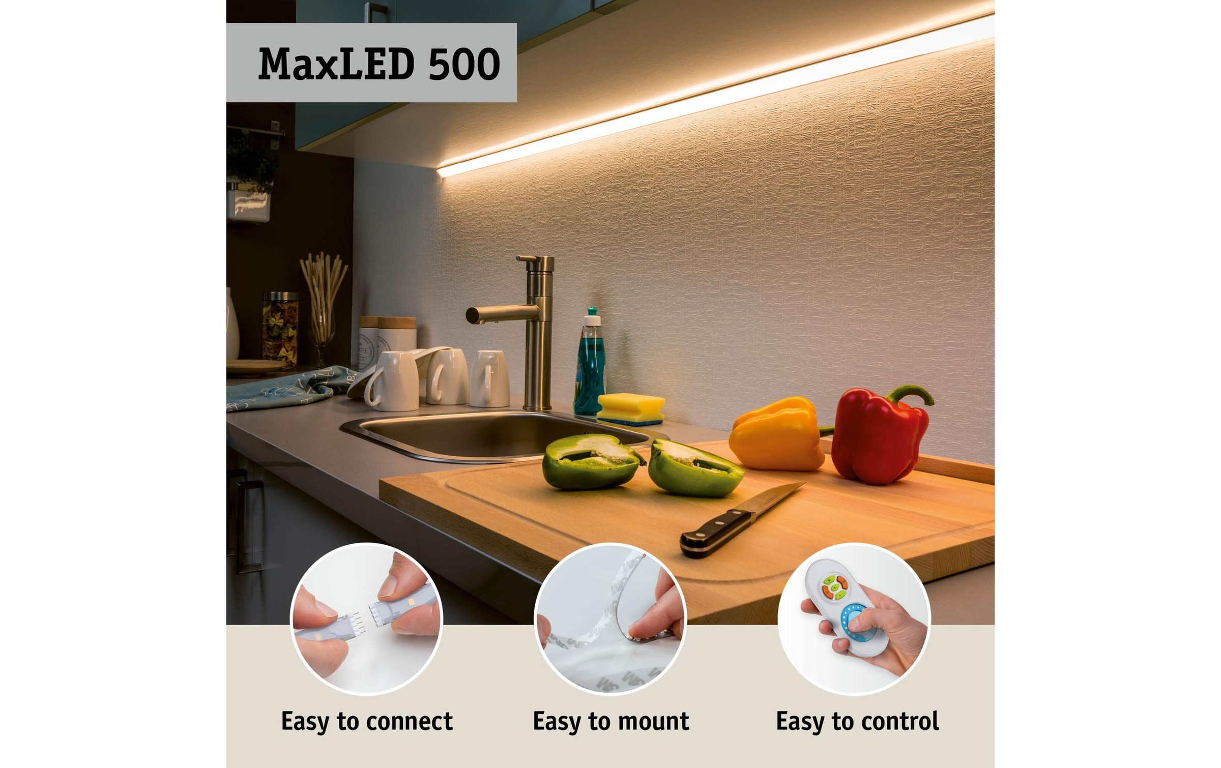 Paulmann LED-Streifen »MaxLED 500 LED Strip RGBW inkl. Adapterkabel 10 m«