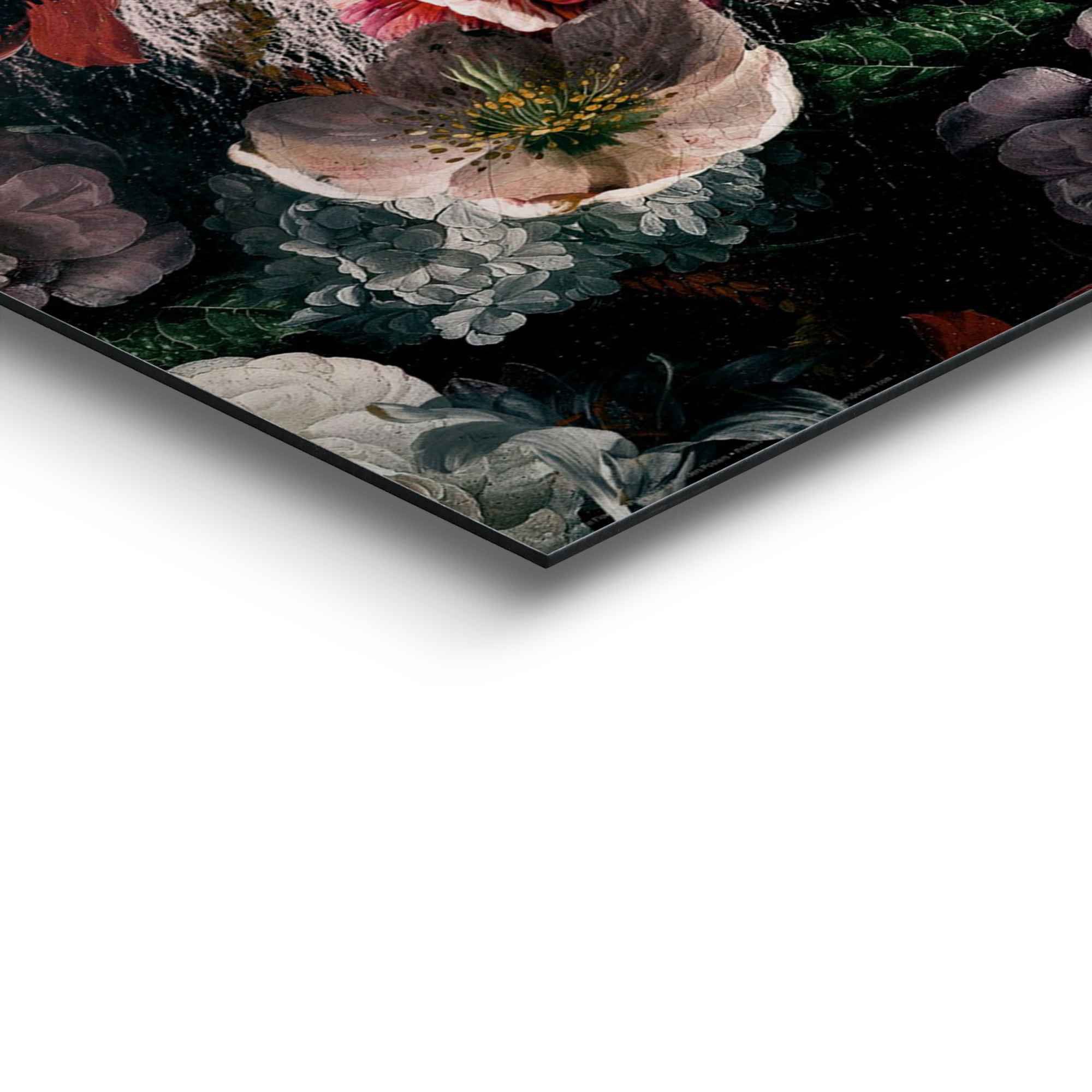 Reinders! Wandbild »Wandbild Löwe Blumenkranz - Pflanzen - Farbenfroh«, Löwen, (1 St.)