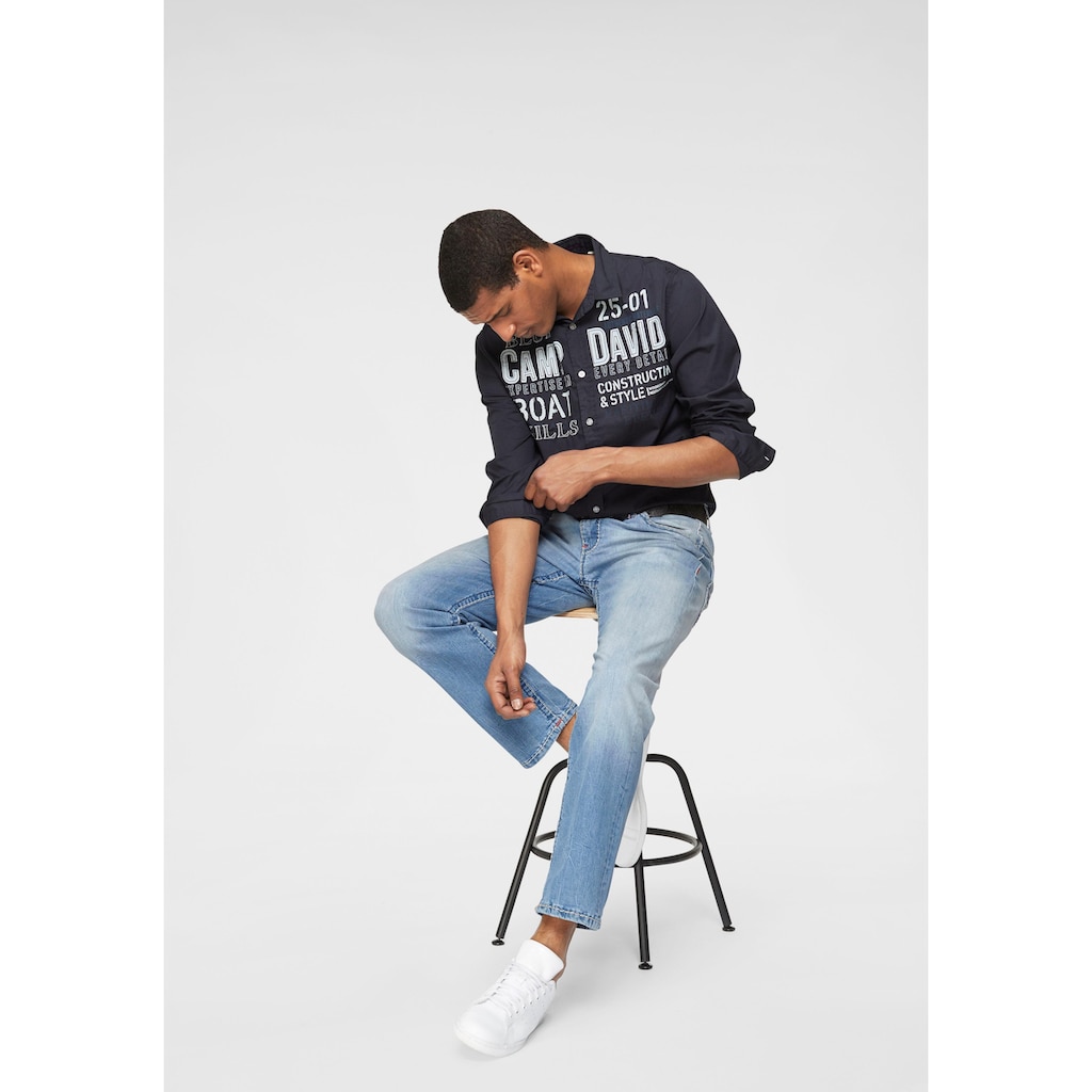 CAMP DAVID Loose-fit-Jeans, mit markanten Nähten und Stretch